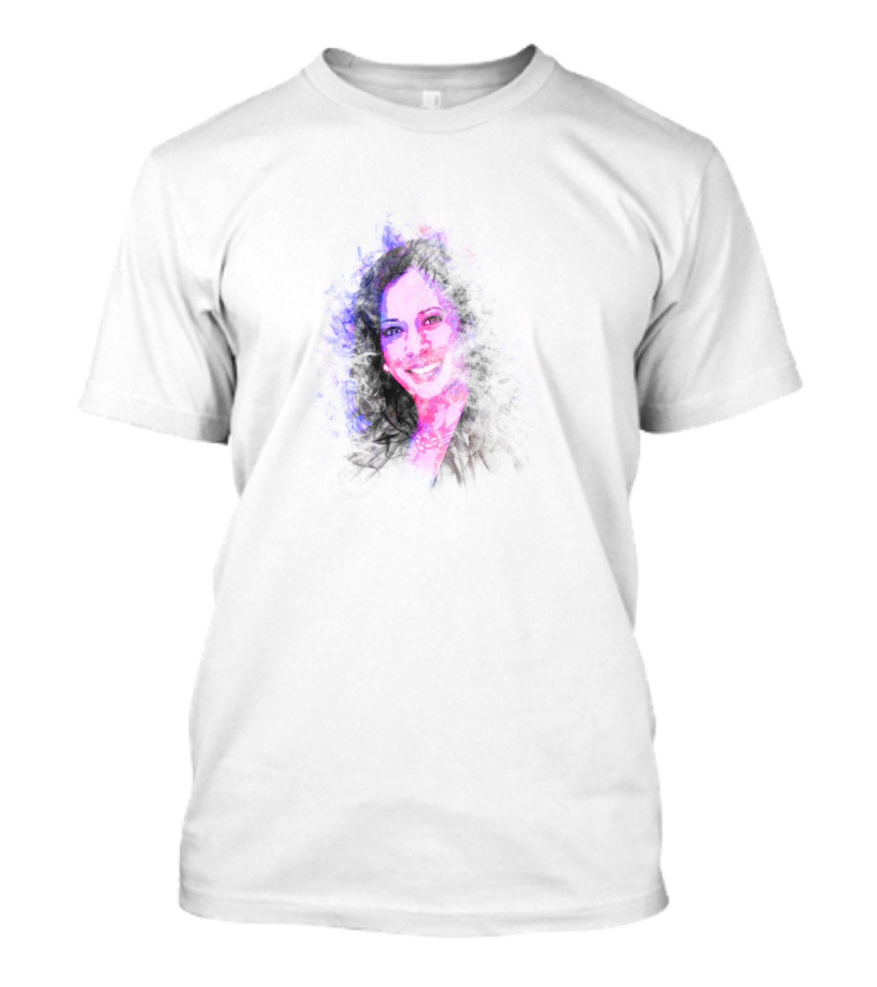 Kamala Harris Pop Art Portrait Smoke Effect T-Shirt