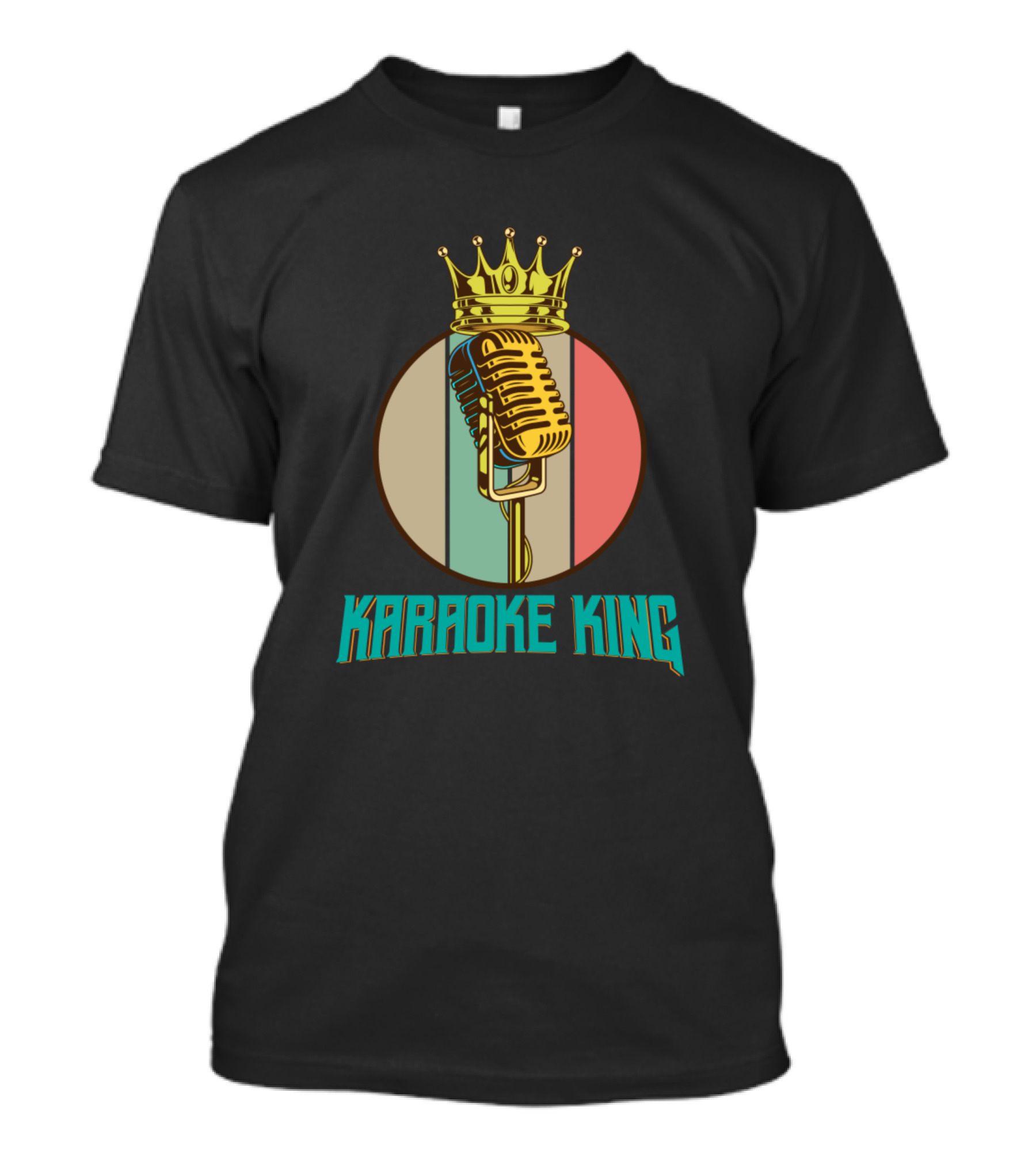 Karaoke King Microphone Crown T-Shirt