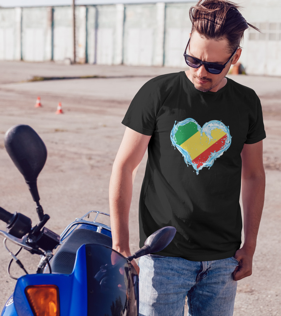 Love Water Congo Heart Flag T-Shirt