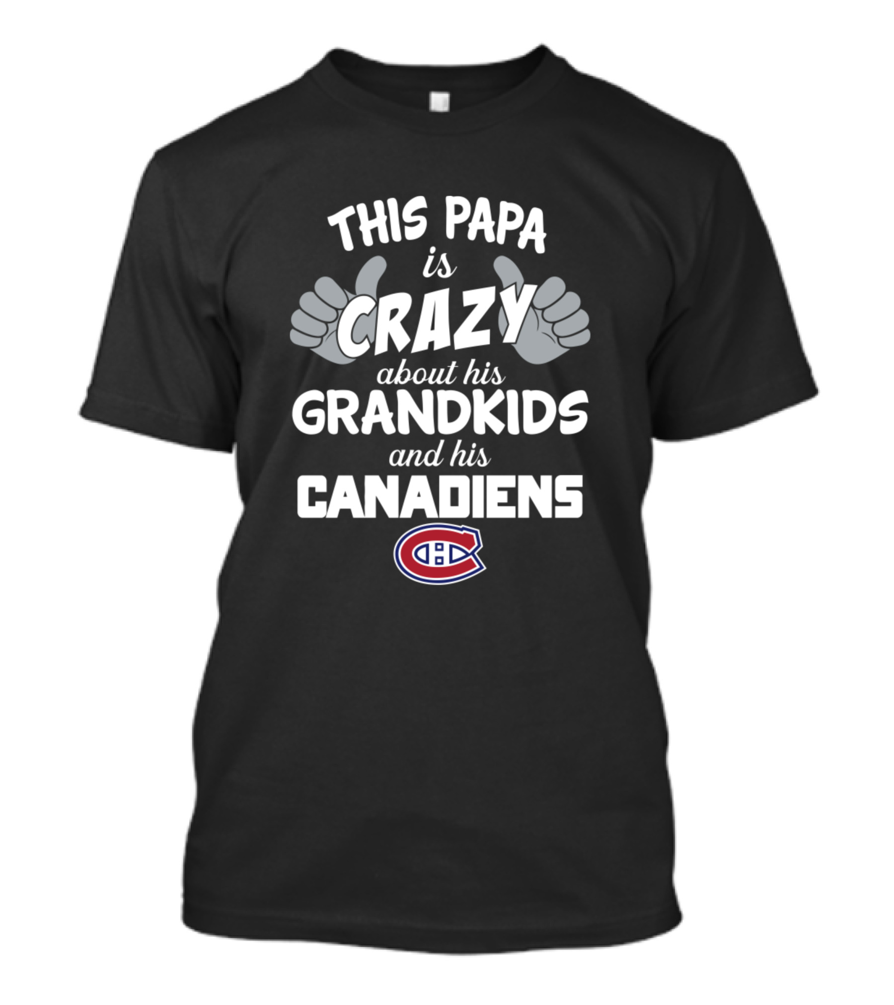 This Papa Is Crazy About His Grandkids And His Montreal Canadiens T-Shirt