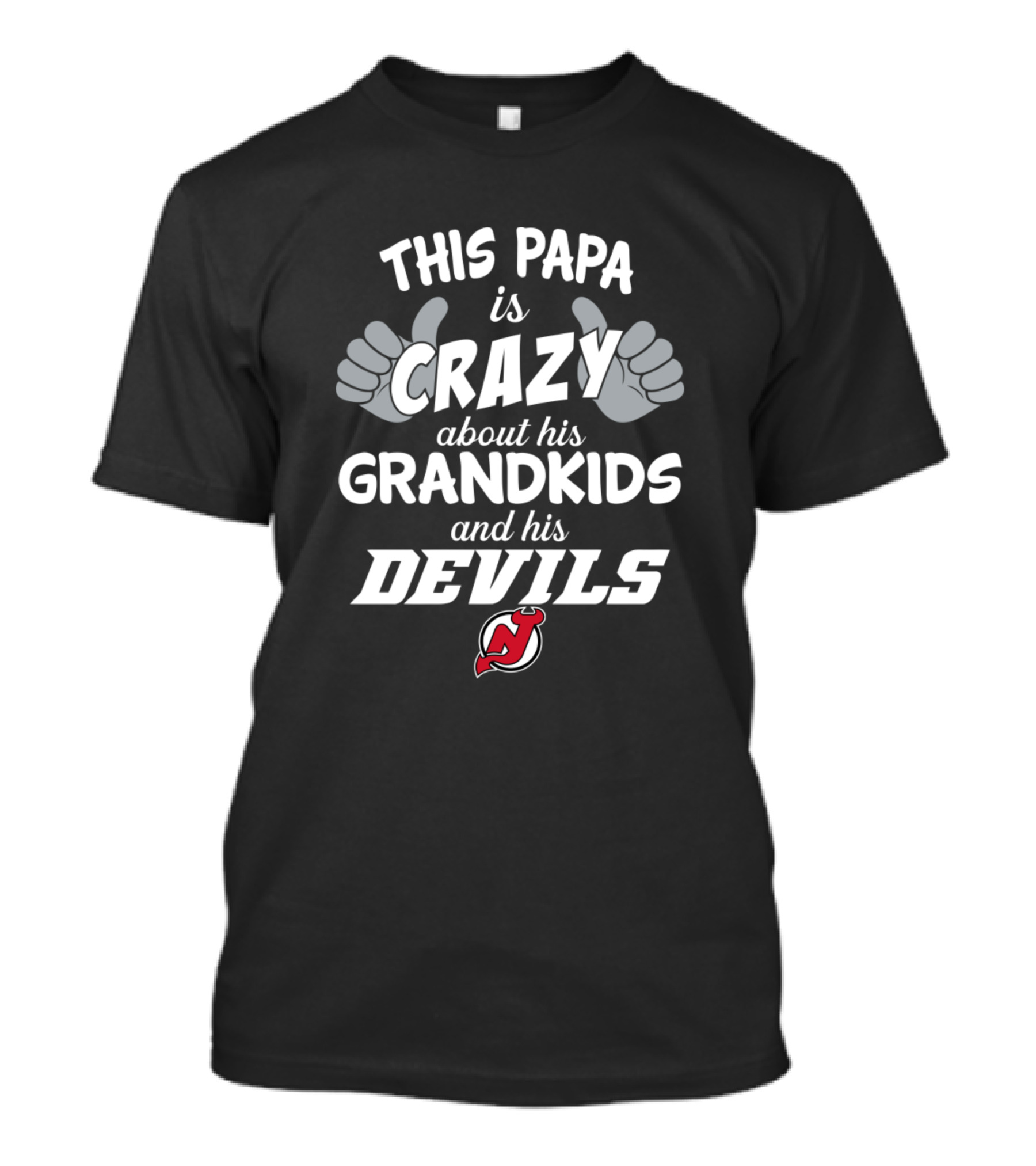 This Papa Is Crazy About His Grandkids And His Devils T-Shirt