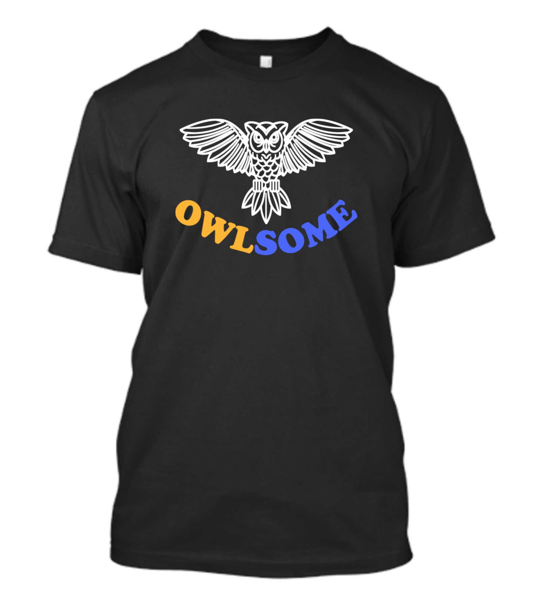 Owlsome Cute Owl Line Art T-Shirt