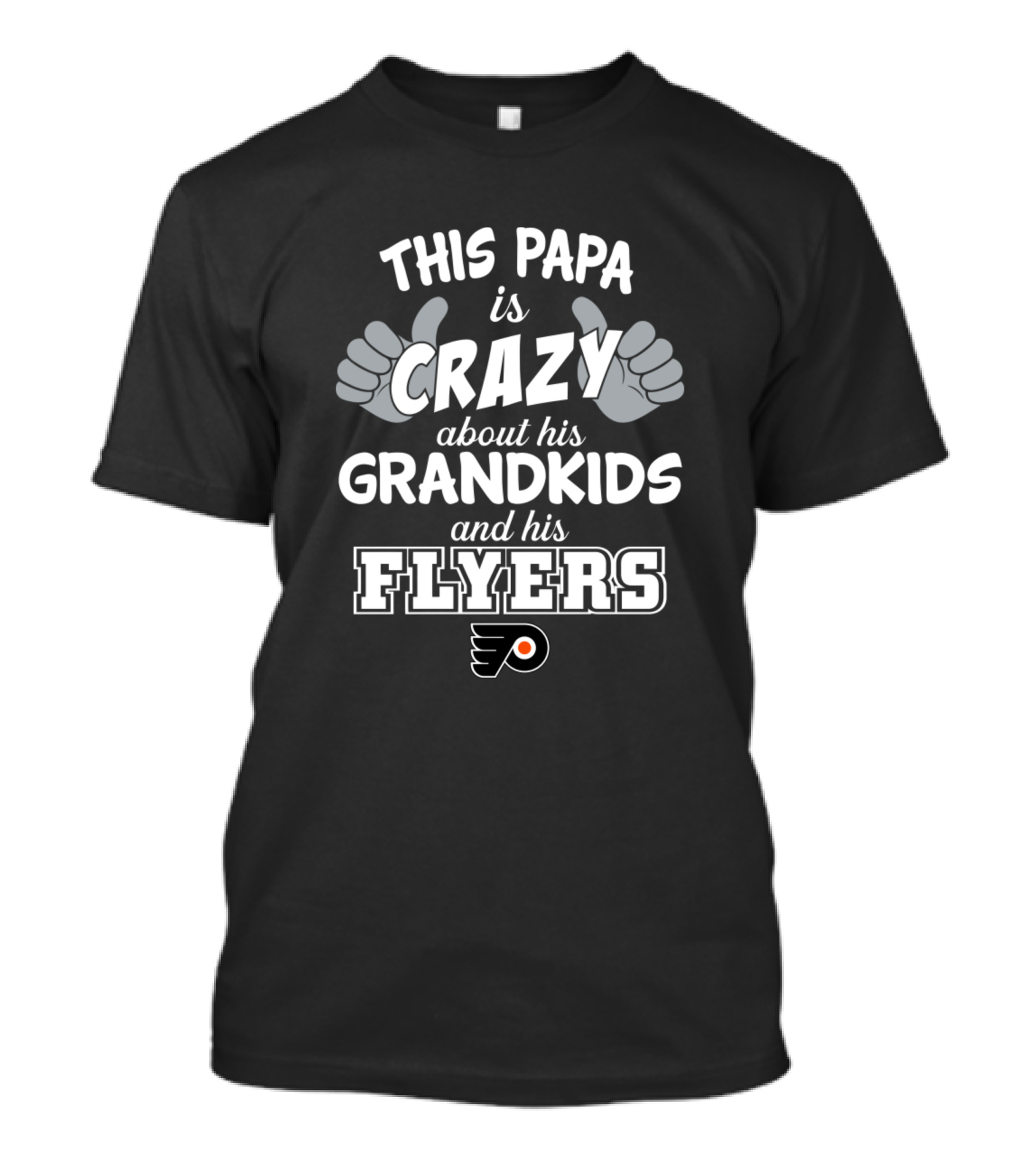 This Papa Is Crazy About His Grandkids And His Flyers T-Shirt