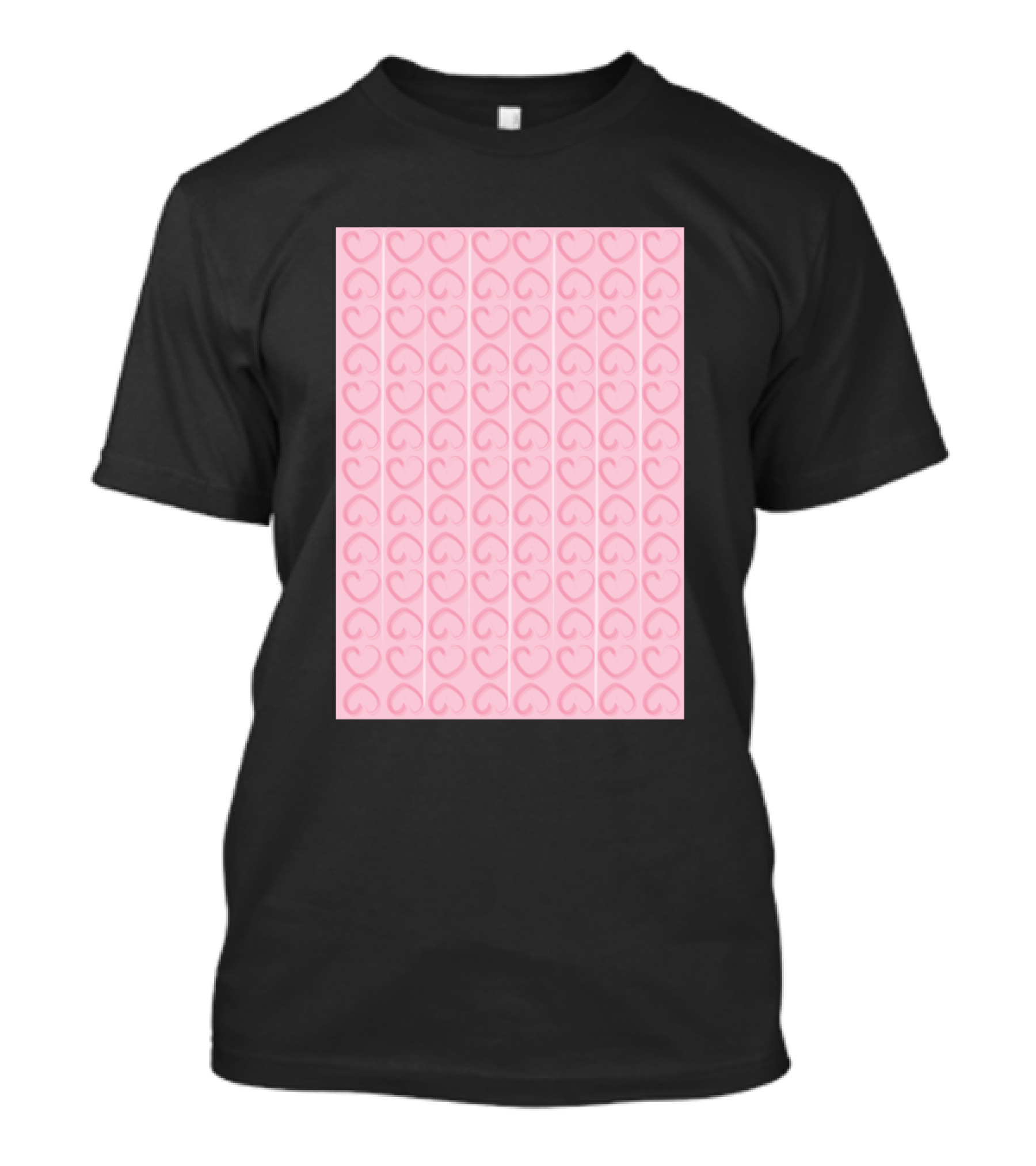 Pink Love Repeating Heart T-Shirt