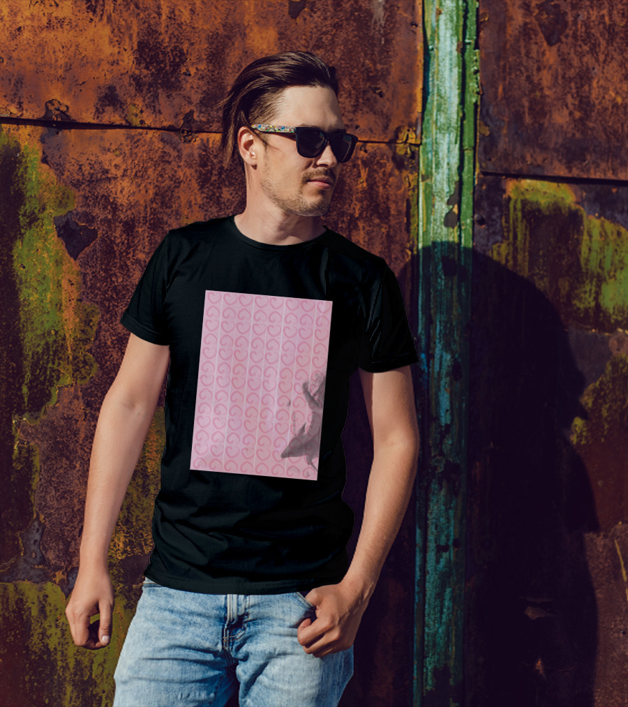 Pink Love Repeating Heart T-Shirt