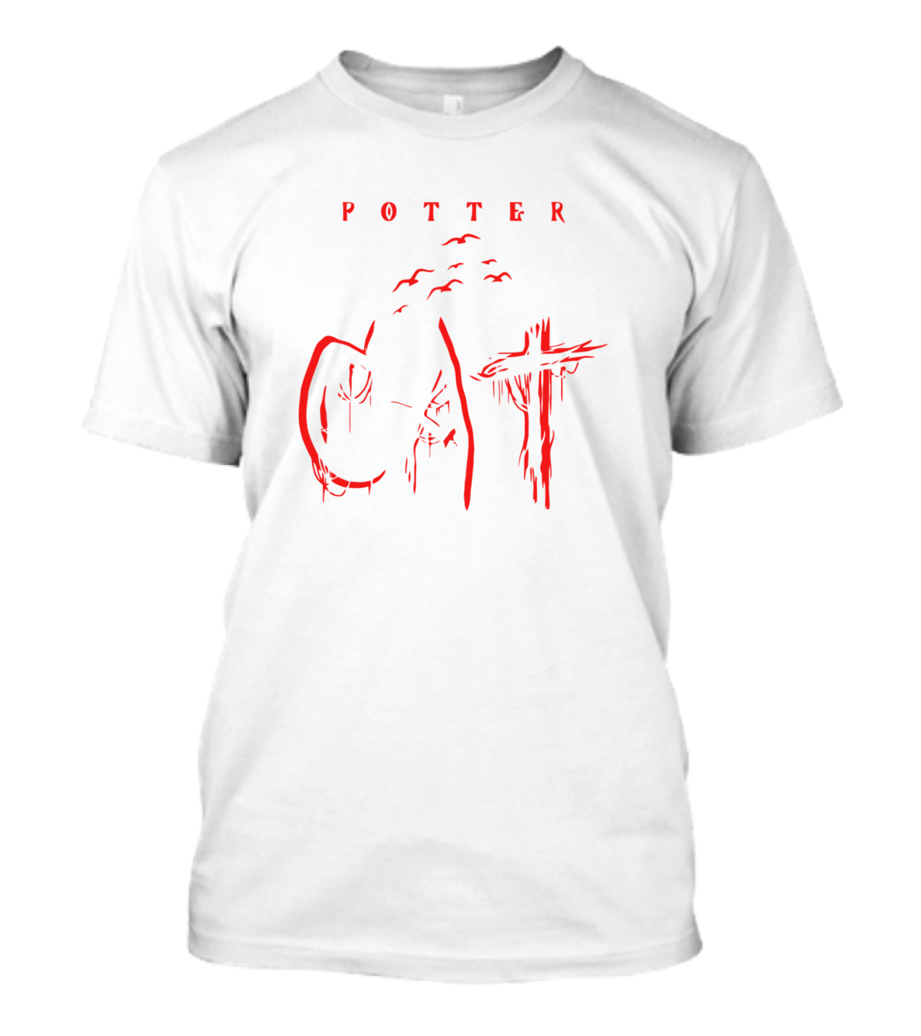 Potter Cat Red T-Shirt