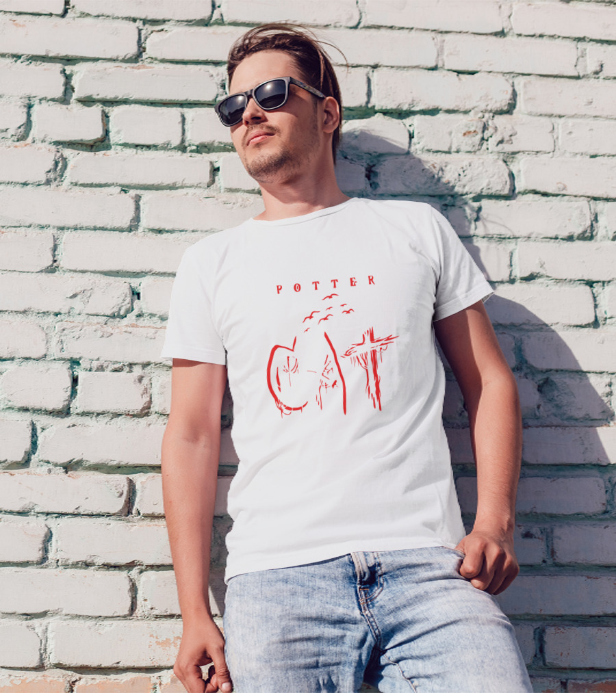 Potter Cat Red T-Shirt