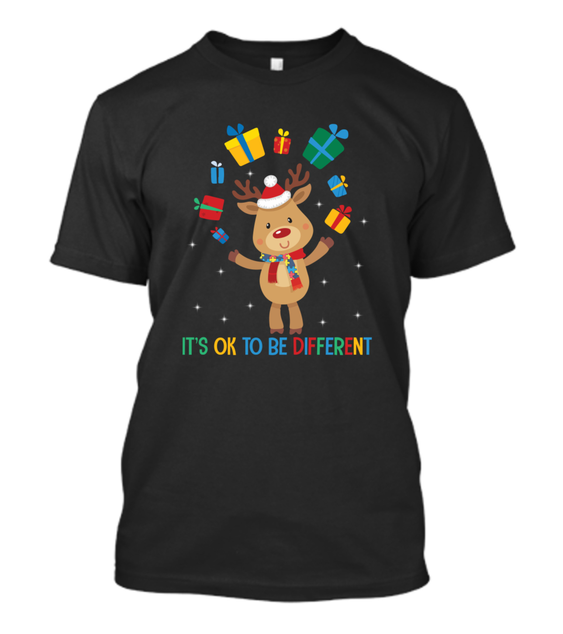Reindeer Dance With Christmas It's OK To Be Different T-Shirt