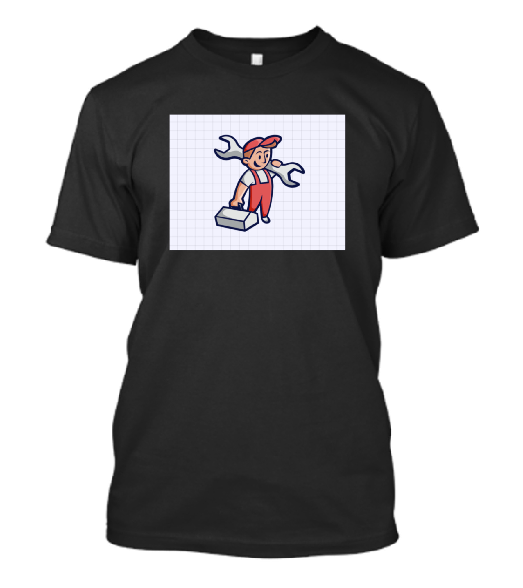 Repair Worker With Toolbox And Wrench T-Shirt