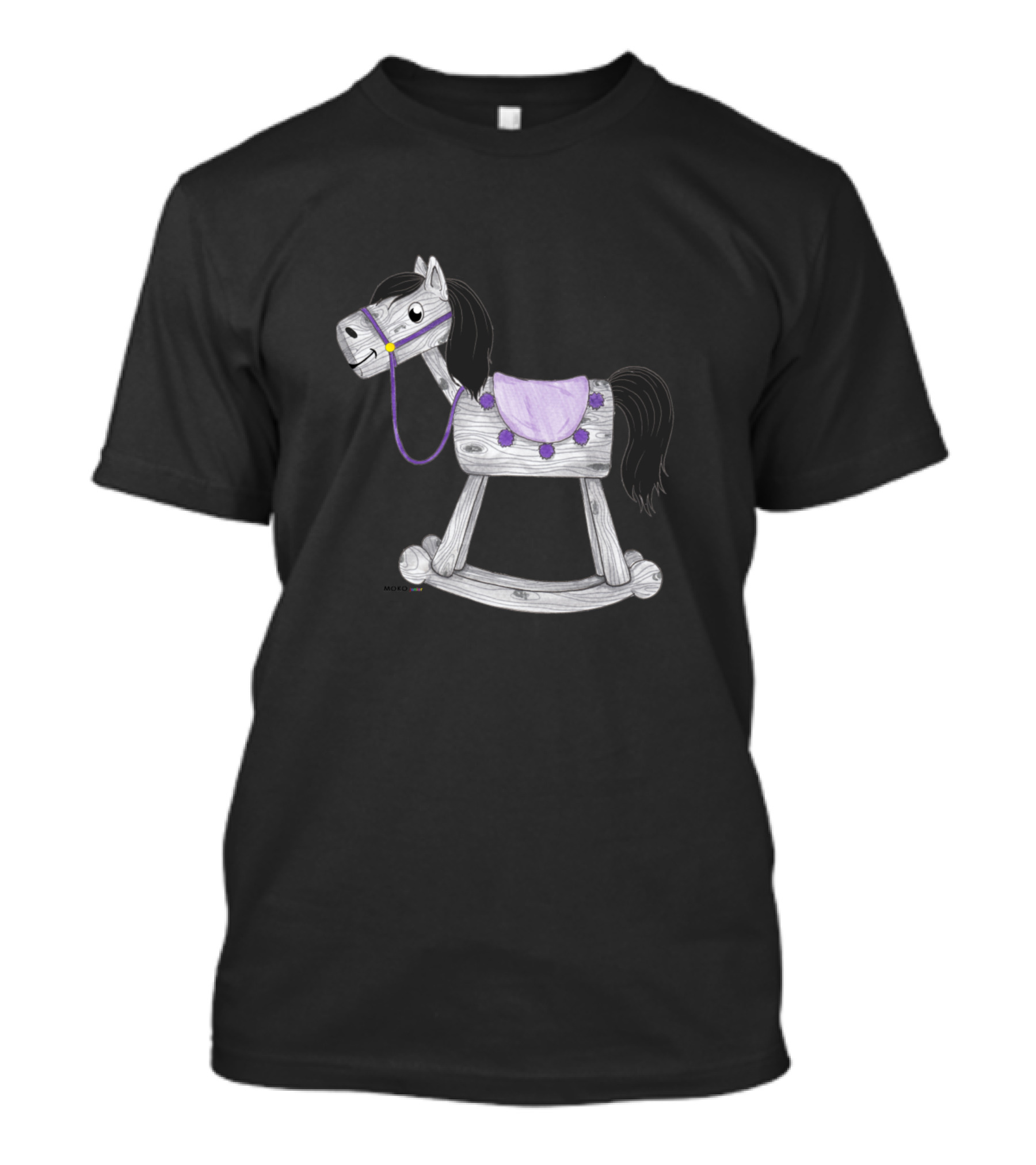 Rocky The Rocking Horse Purple Saddle T-Shirt