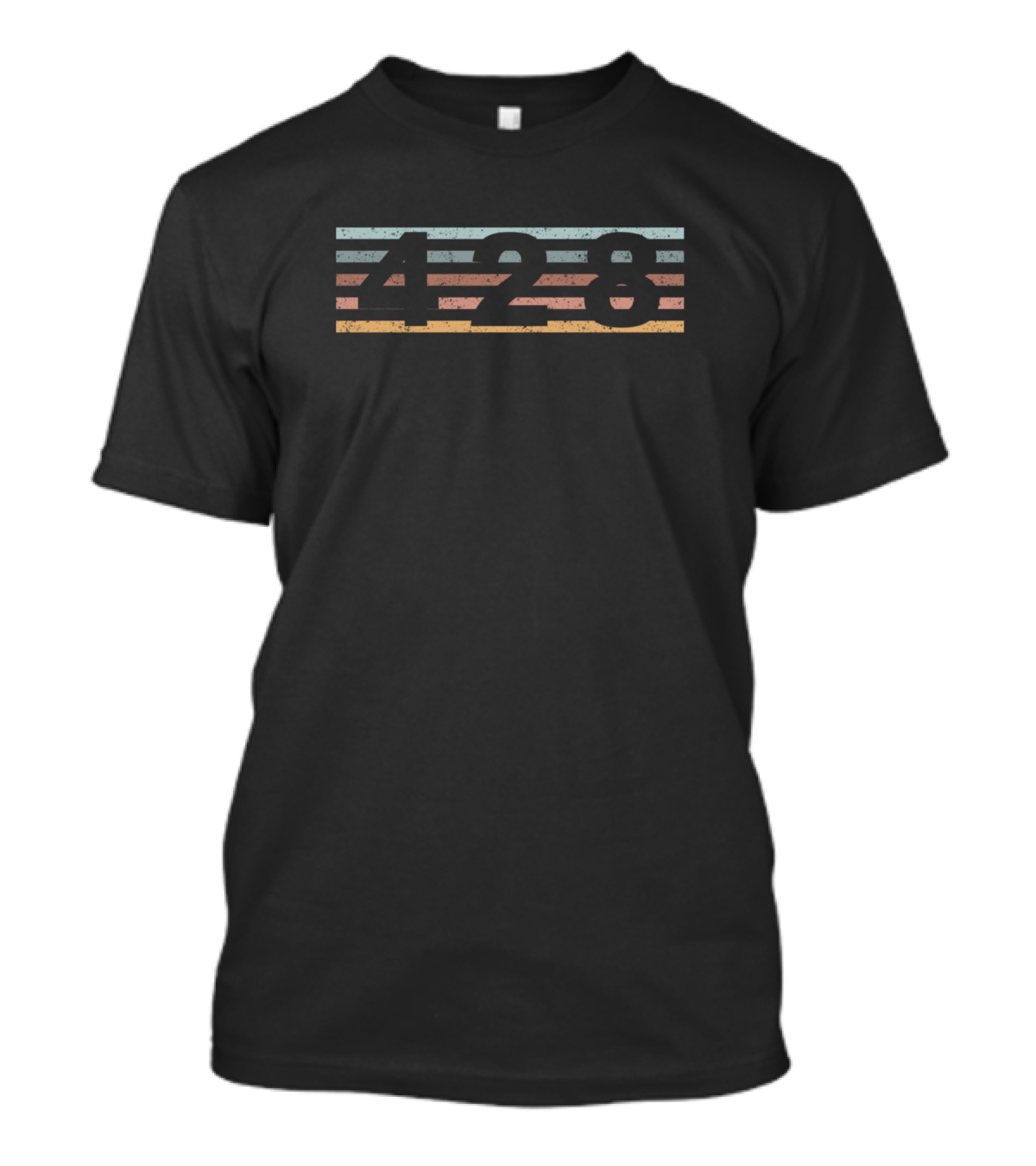 428 Area Code New Brunswick Canada Retro Vintage Style Stripes T-Shirt