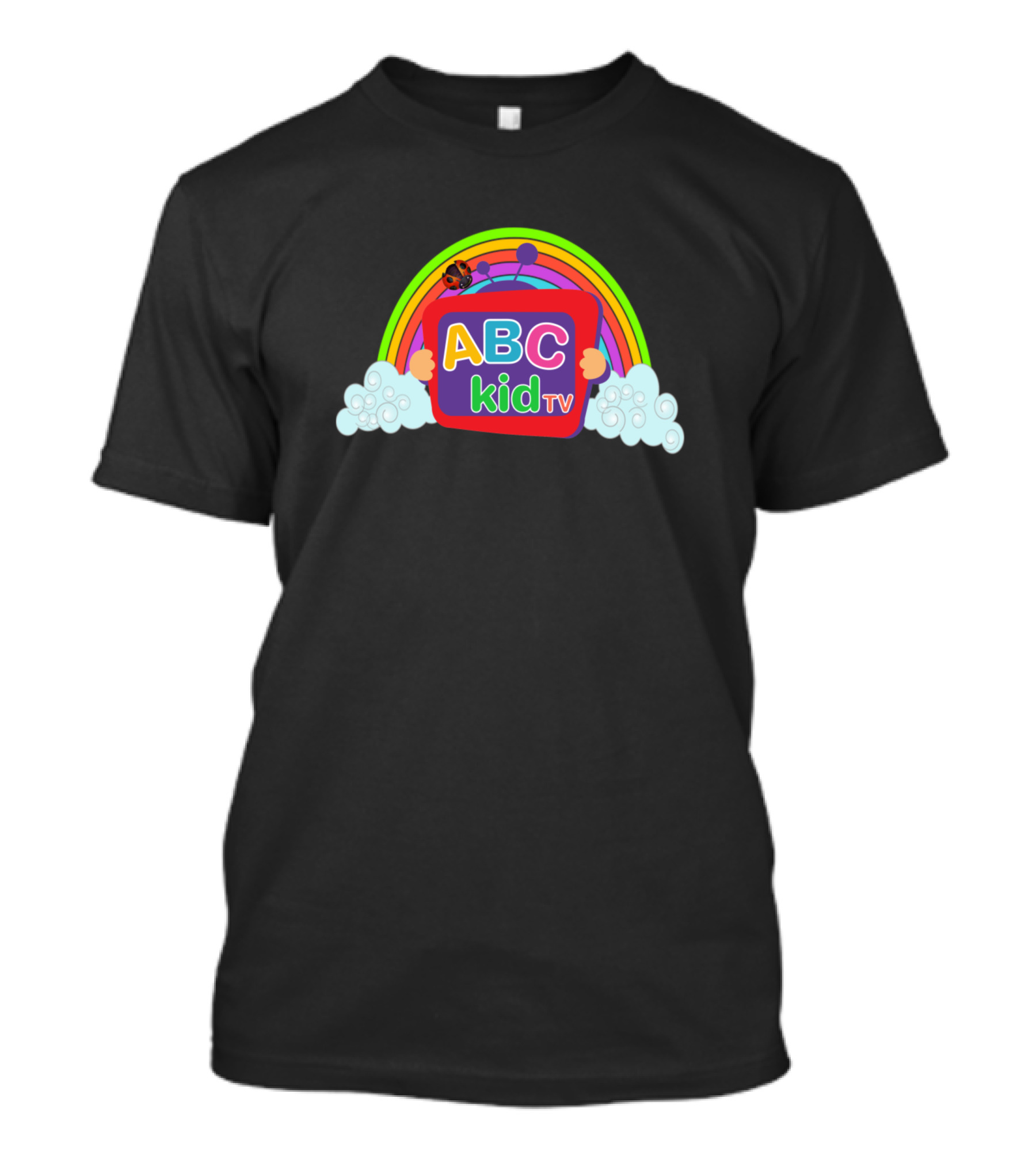 ABC Kid TV Lovers Rainbow Cloud Butterfly T-Shirt