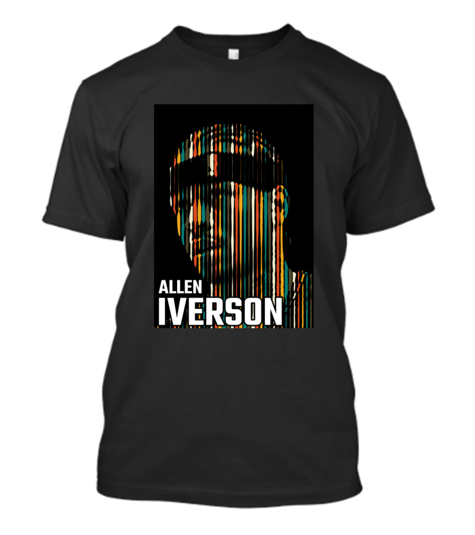 Allen Iverson Striped T-Shirt
