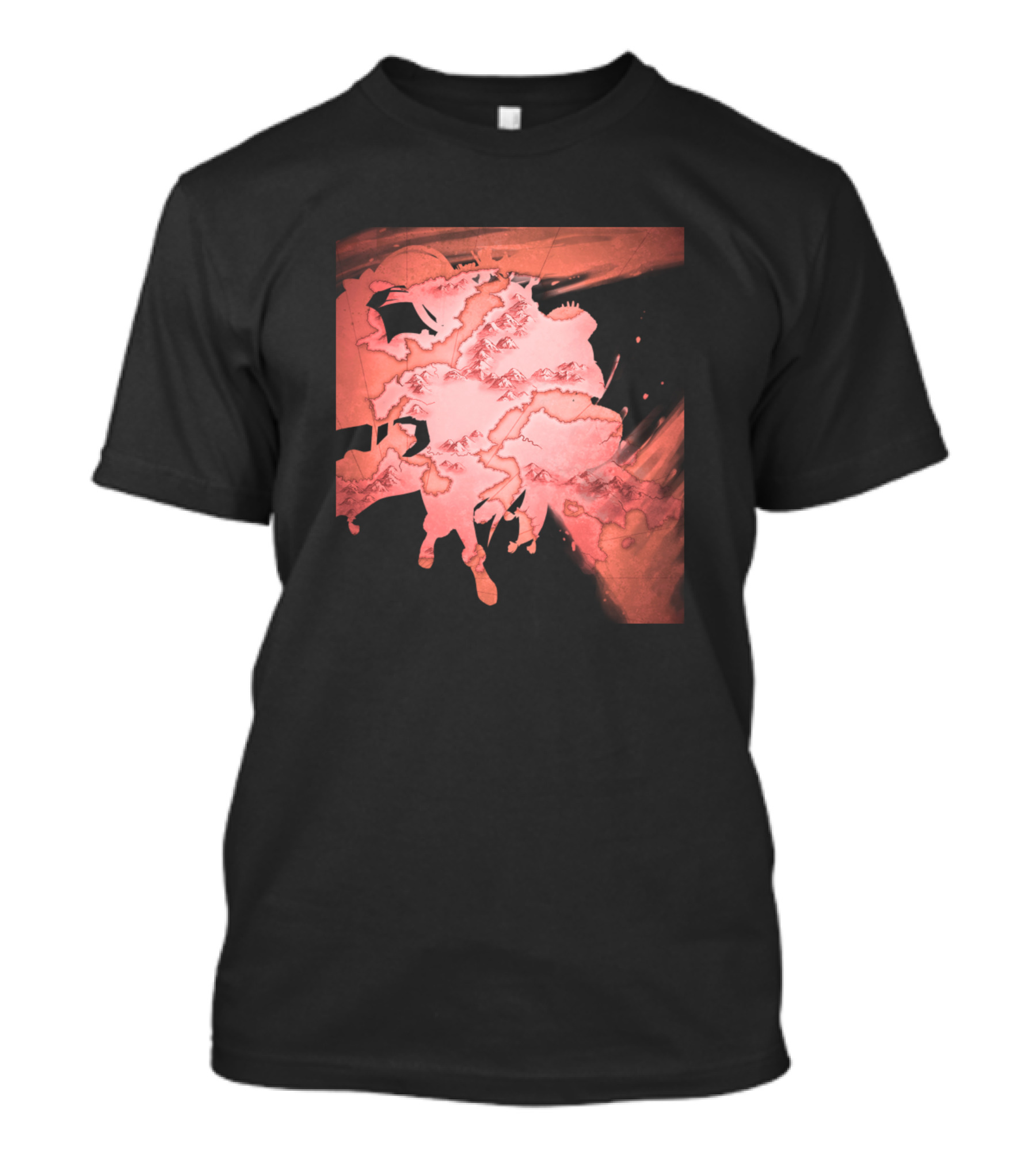 Altina Cross Time Duo Abstract Pink Map T-Shirt