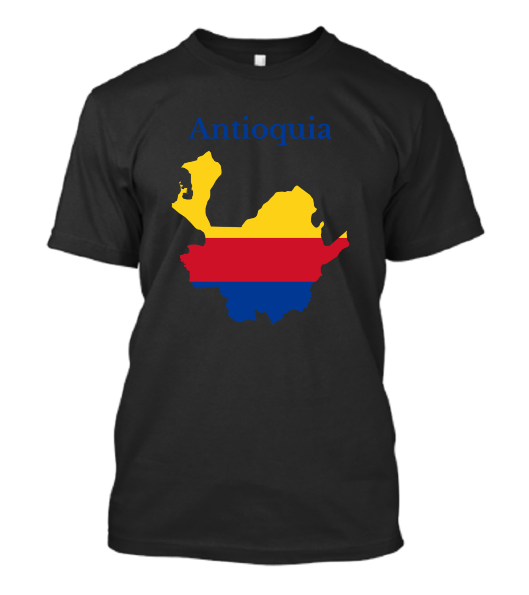 Antioquia Colombia Map With Flag Colors T-Shirt