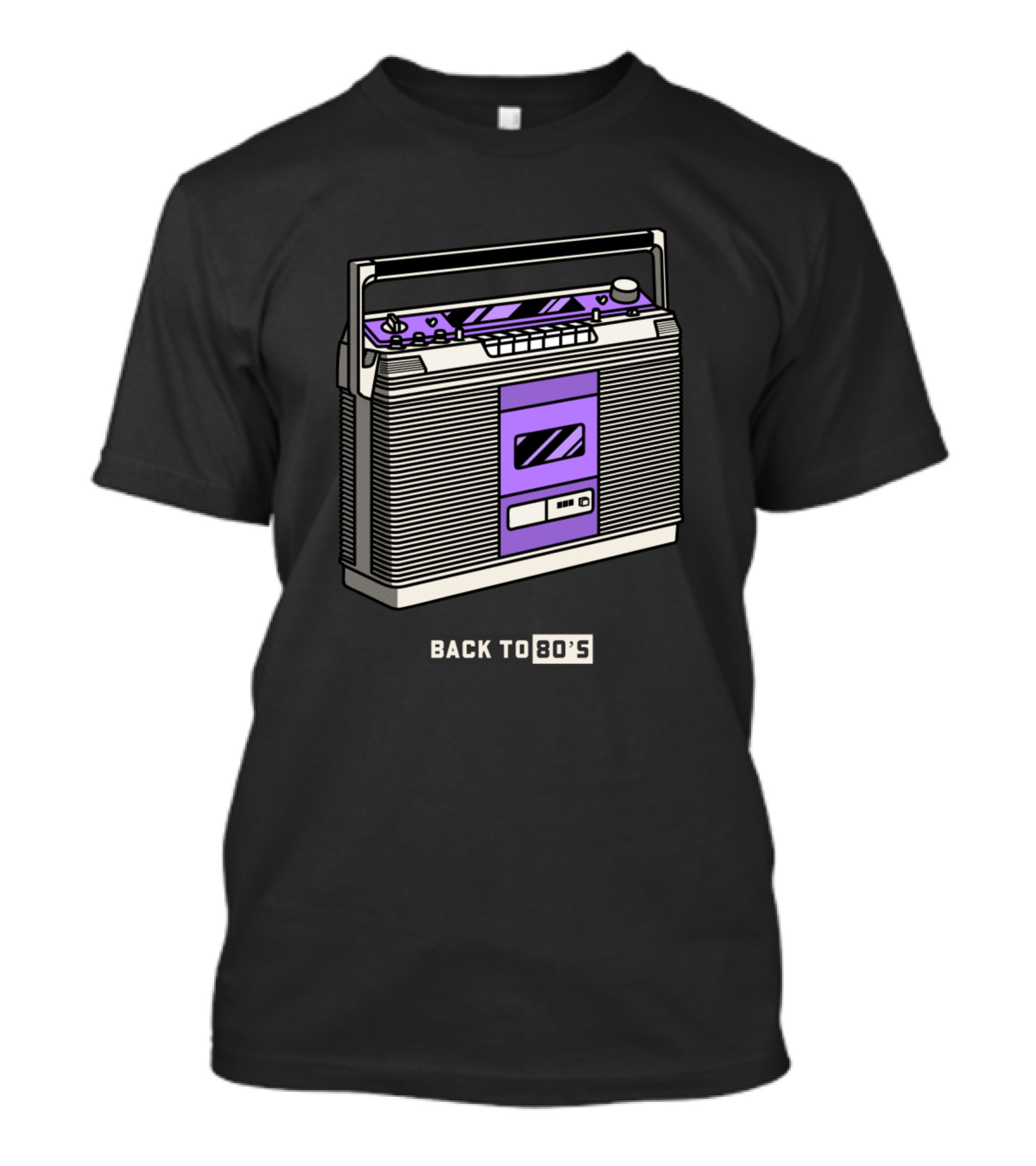 Back To 80s Boombox Retro Vibes T-Shirt