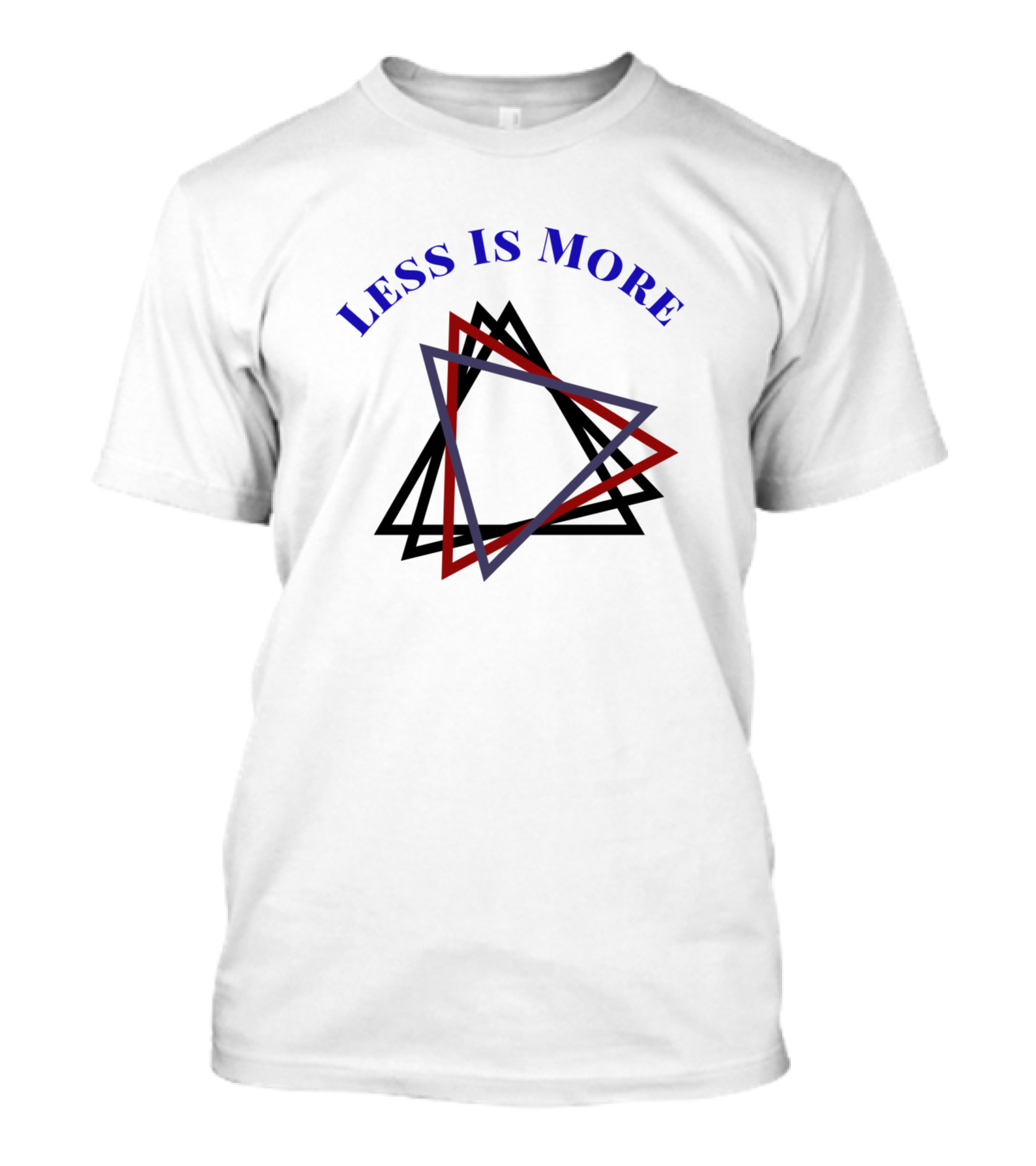 Less Is More Triangular Shapes T-Shirt