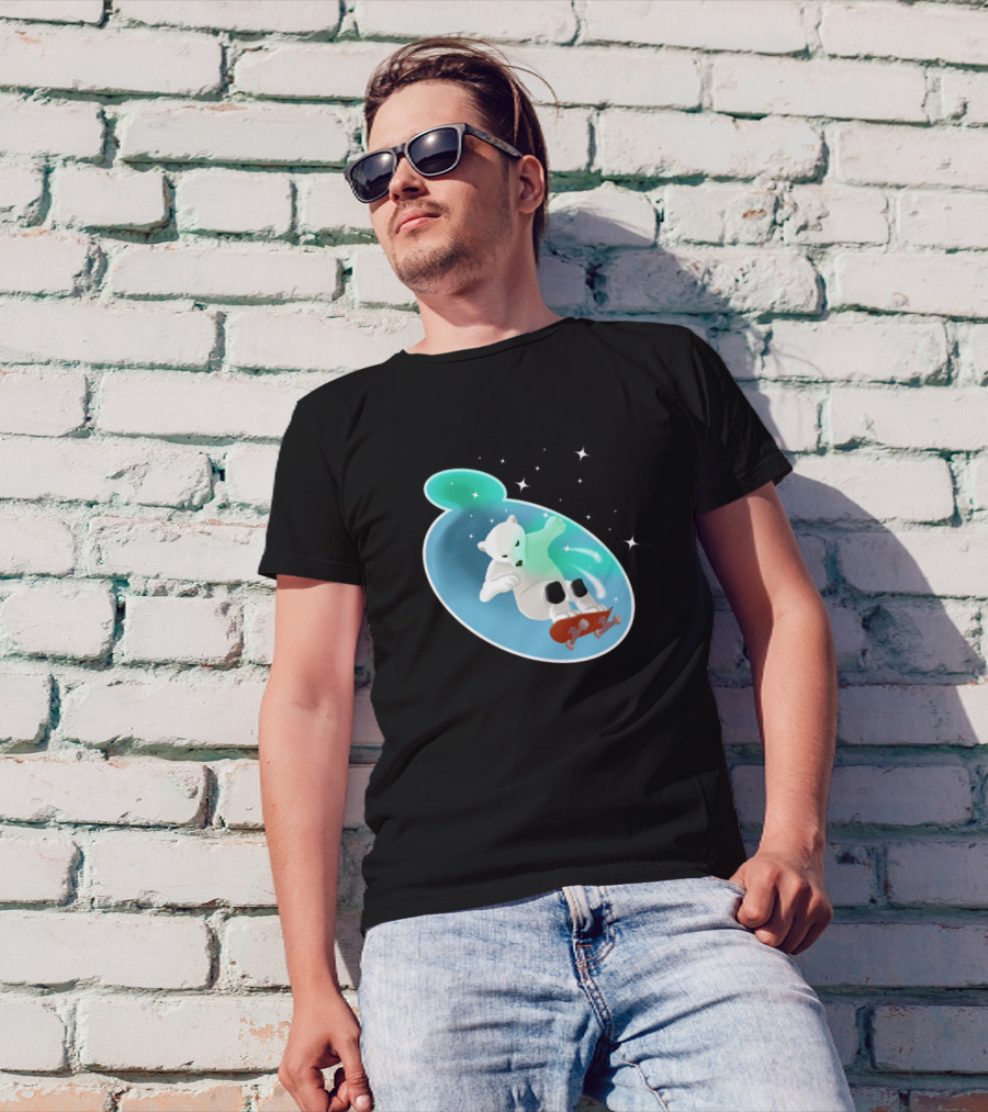 The Polar Bear Express Skateboarding Aurora Adventure T-Shirt