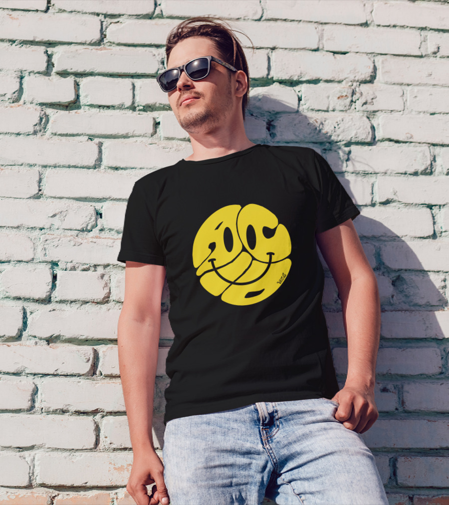 Acid House Smiley Yellow Volleyball Face 303 Acid T-Shirt