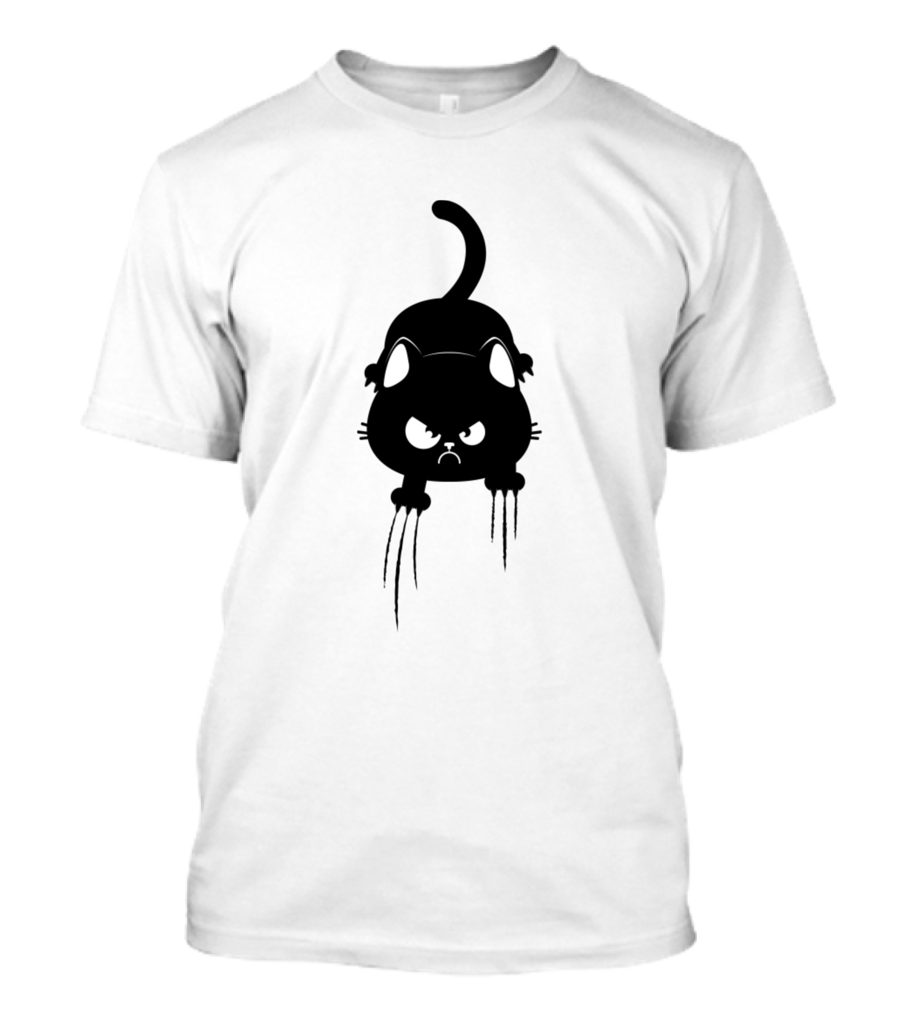 Angry Kitty Ripping Cuteness With Fierce Claws T-Shirt