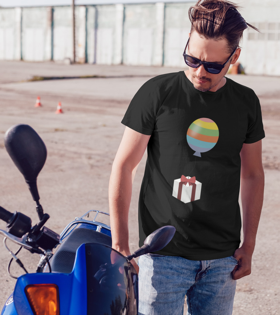 Animal Crossing Bunny Day Balloon With Present Gift Box T-Shirt