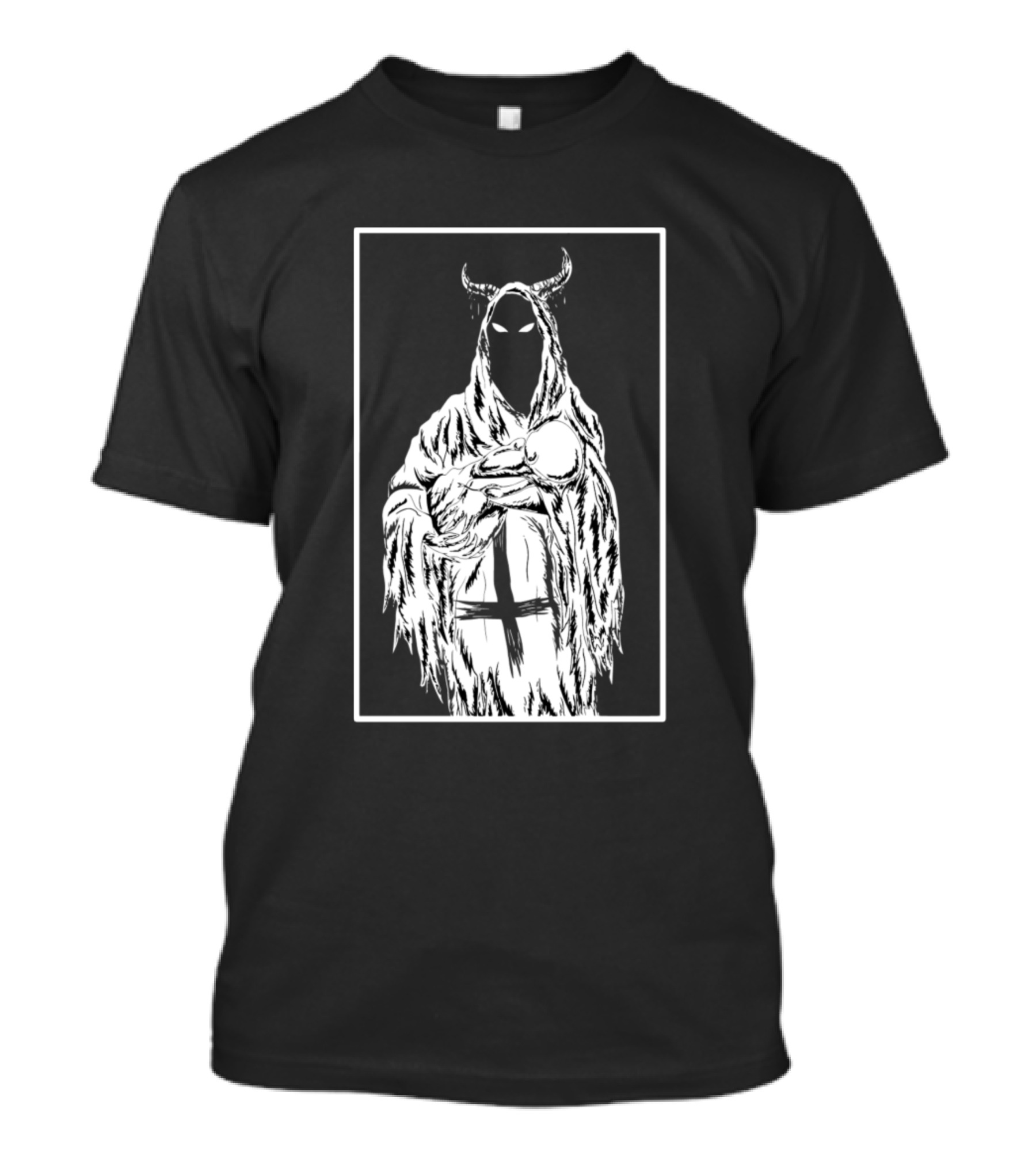 Baby From Hell Demon Hooded Cloak Inverted Cross T-Shirt