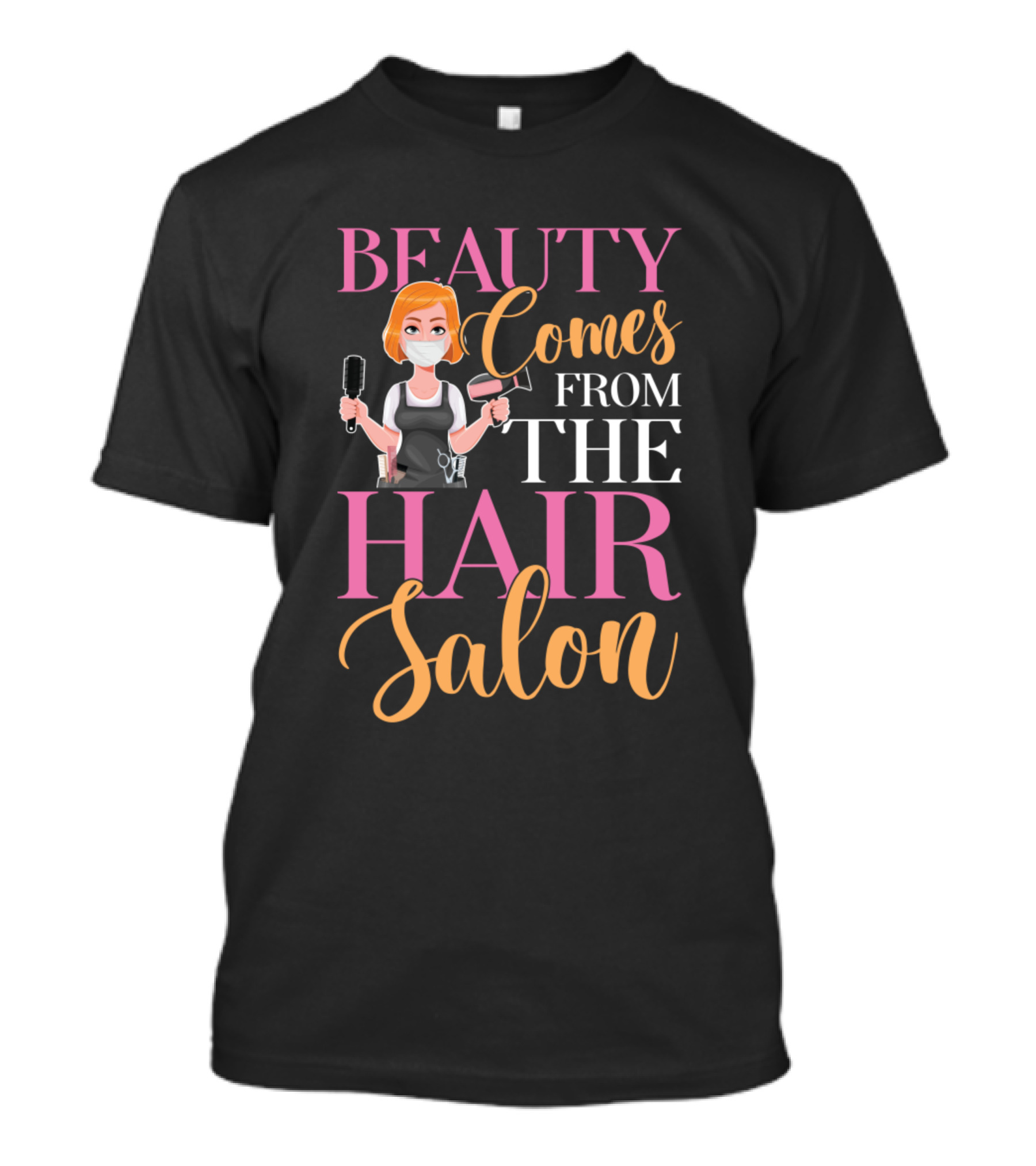 Beauty Comes From Within The Hair Salon Professional Stylist With Tools T-Shirt