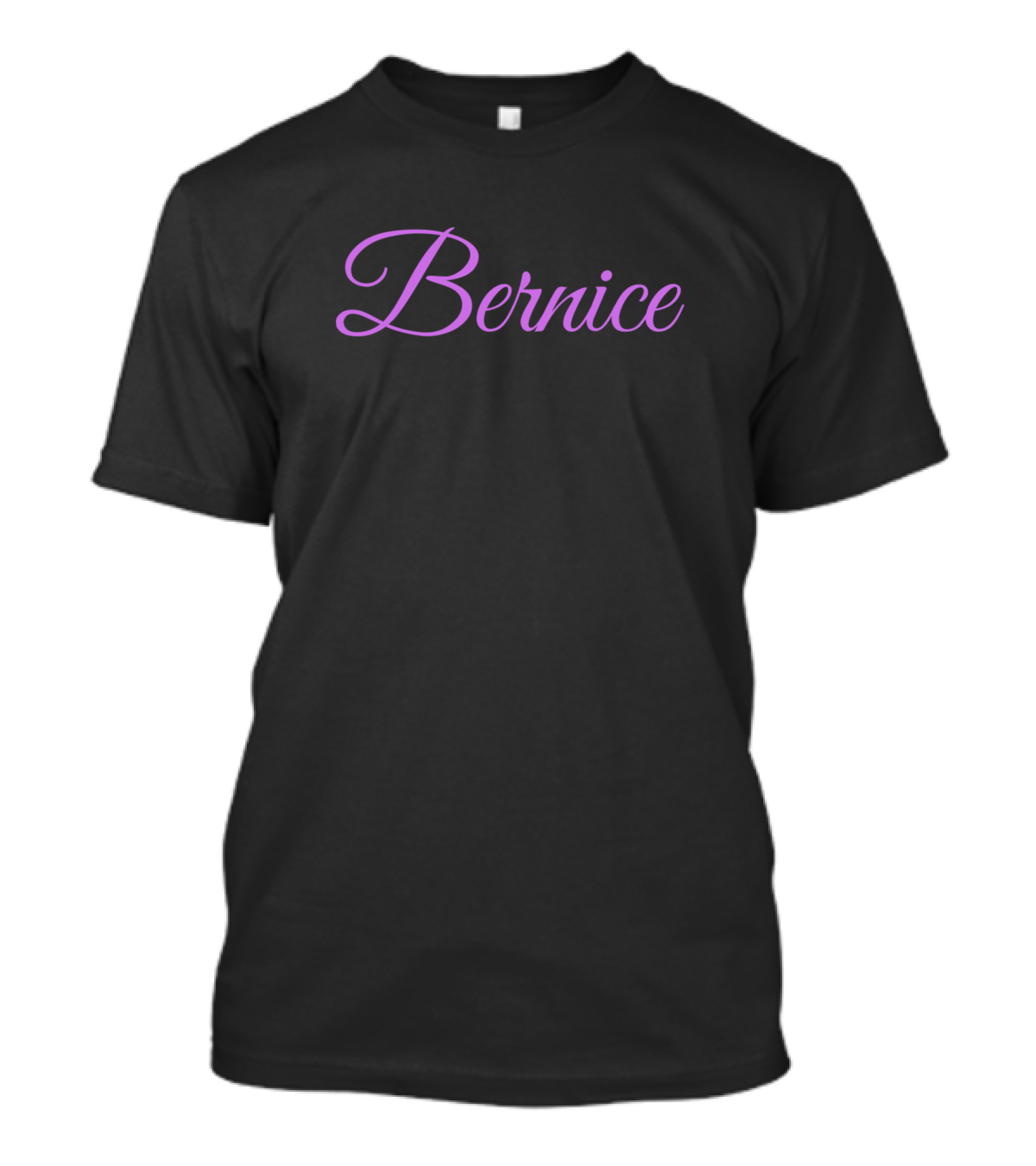 Bernice Purple Script Name T-Shirt