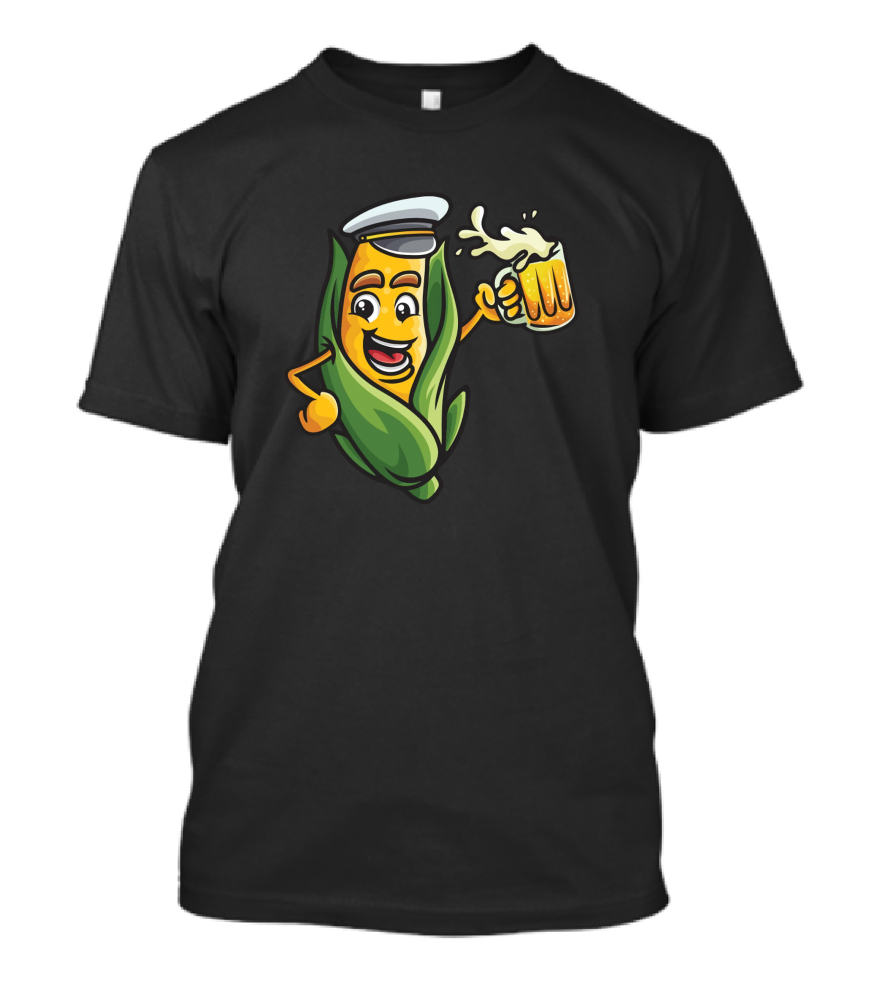 Captain Corn Cheers With Beer T-Shirt