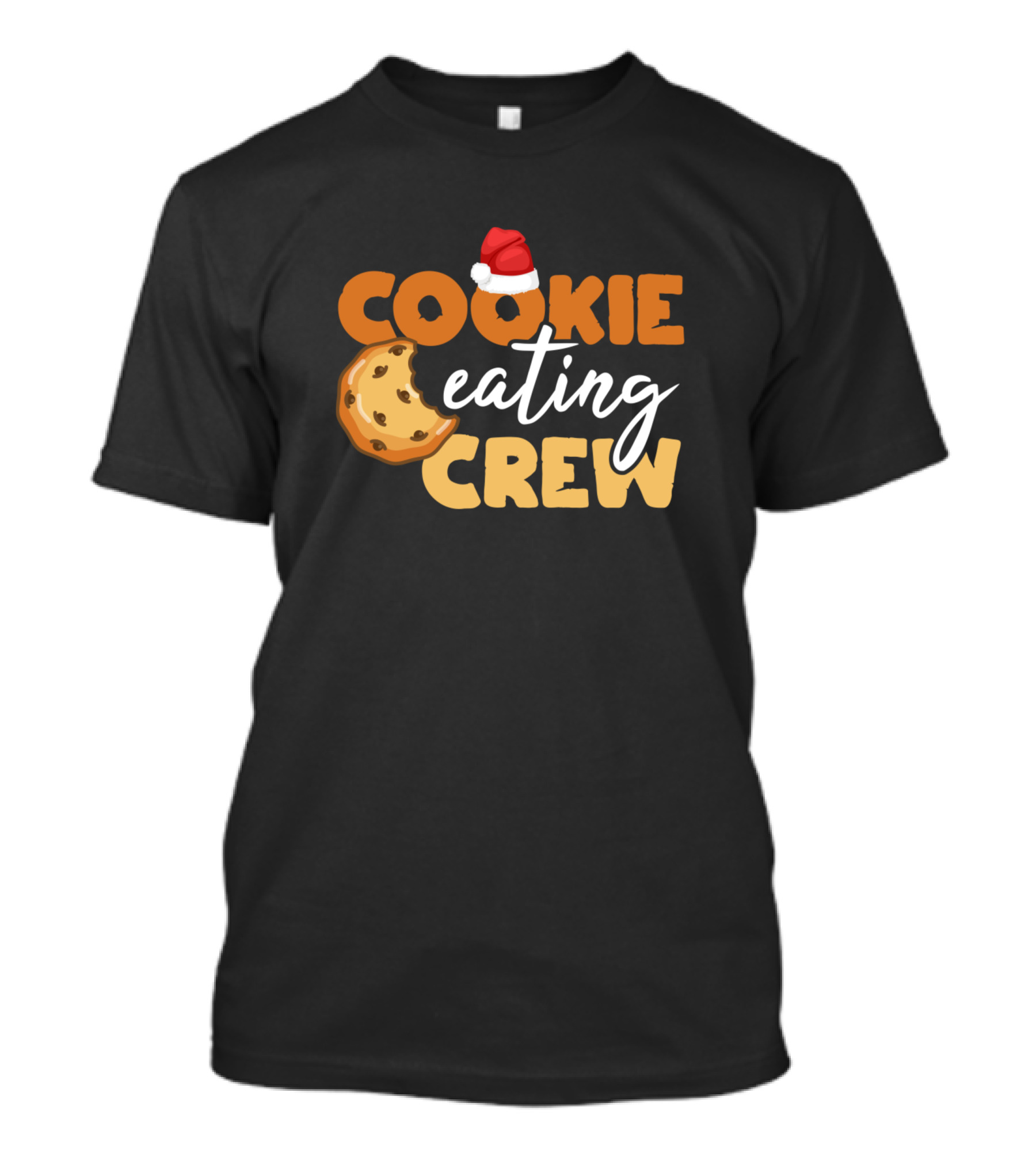 Cookie Eating Crew Christmas Santa Hat Lovers T-Shirt