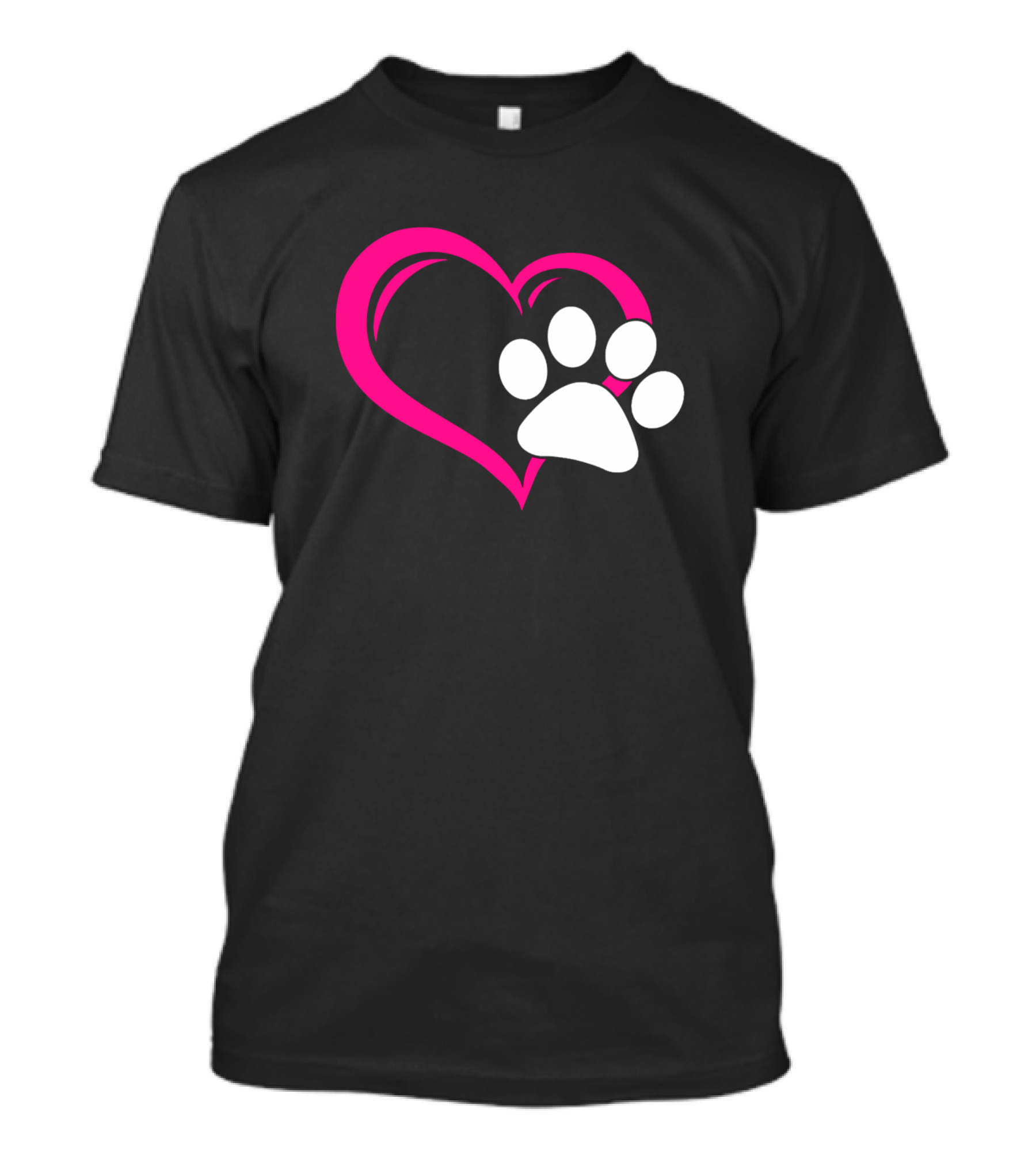 Love My Dog Puppy Cat Heart Paw T-Shirt