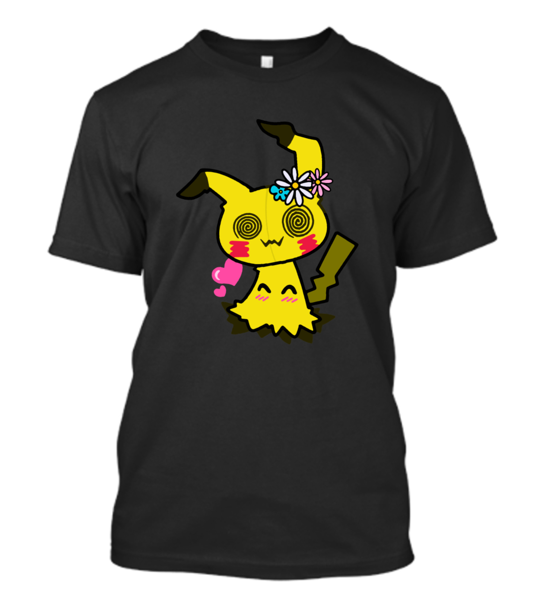 Flower Ghost Power Pikachu Mimikyu Fusion T-Shirt