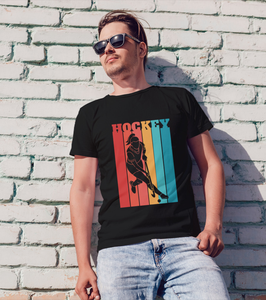 Hockey Player Vintage T-Shirt