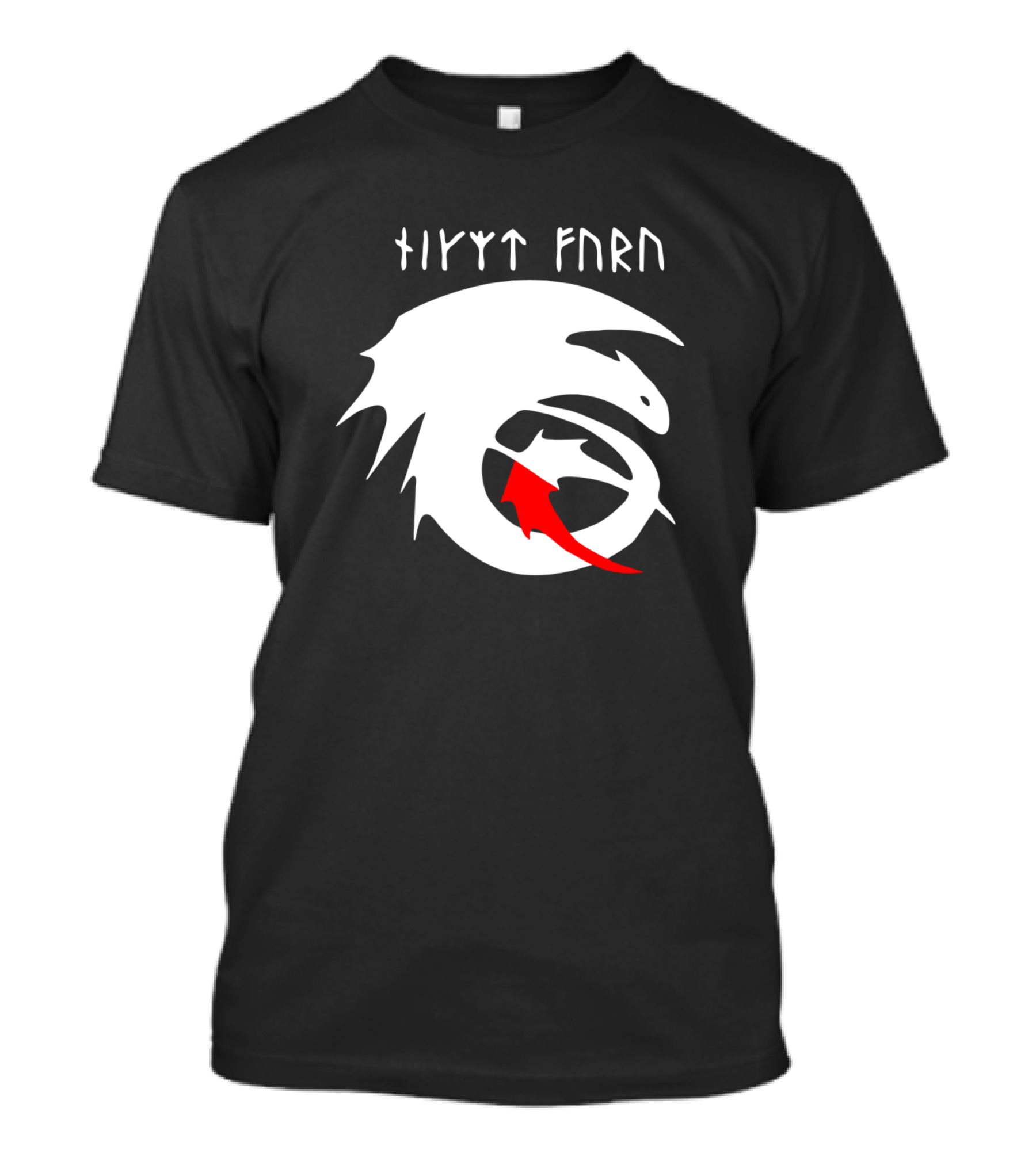 How To Train Your Dragon Night Fury Logo With Viking Runes T-Shirt