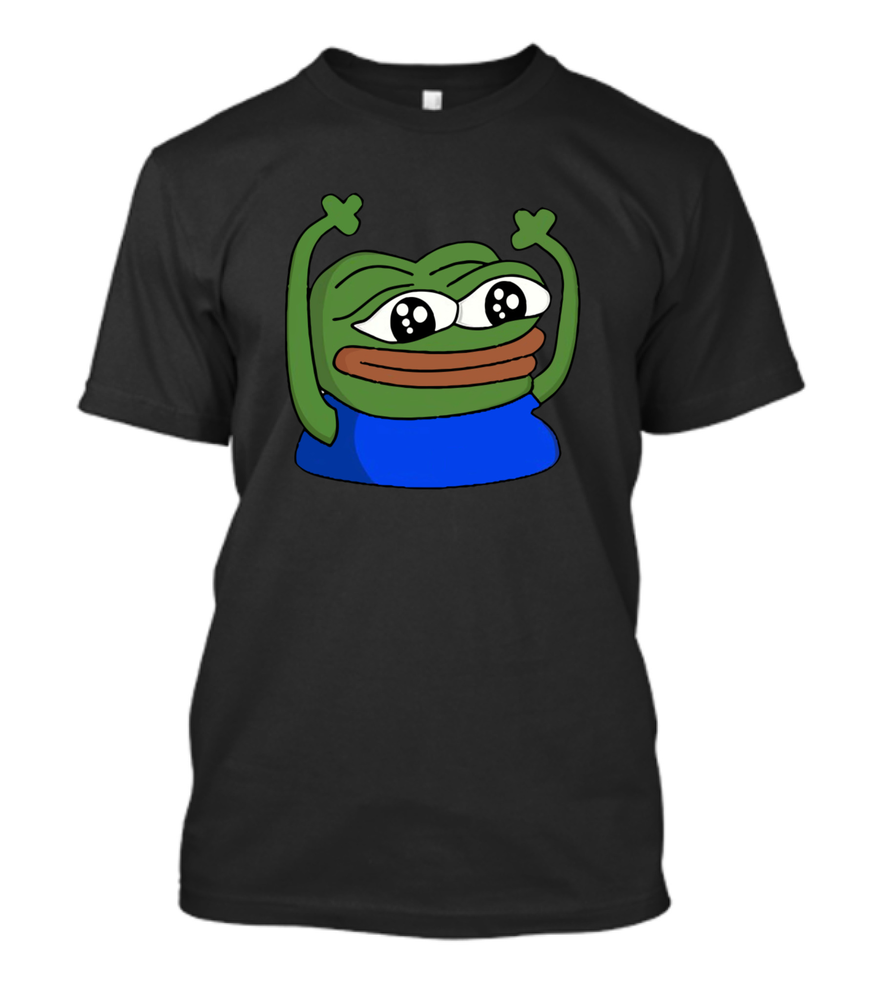 Hyperspepe Frog With Excited Expression And Raised Arms T-Shirt