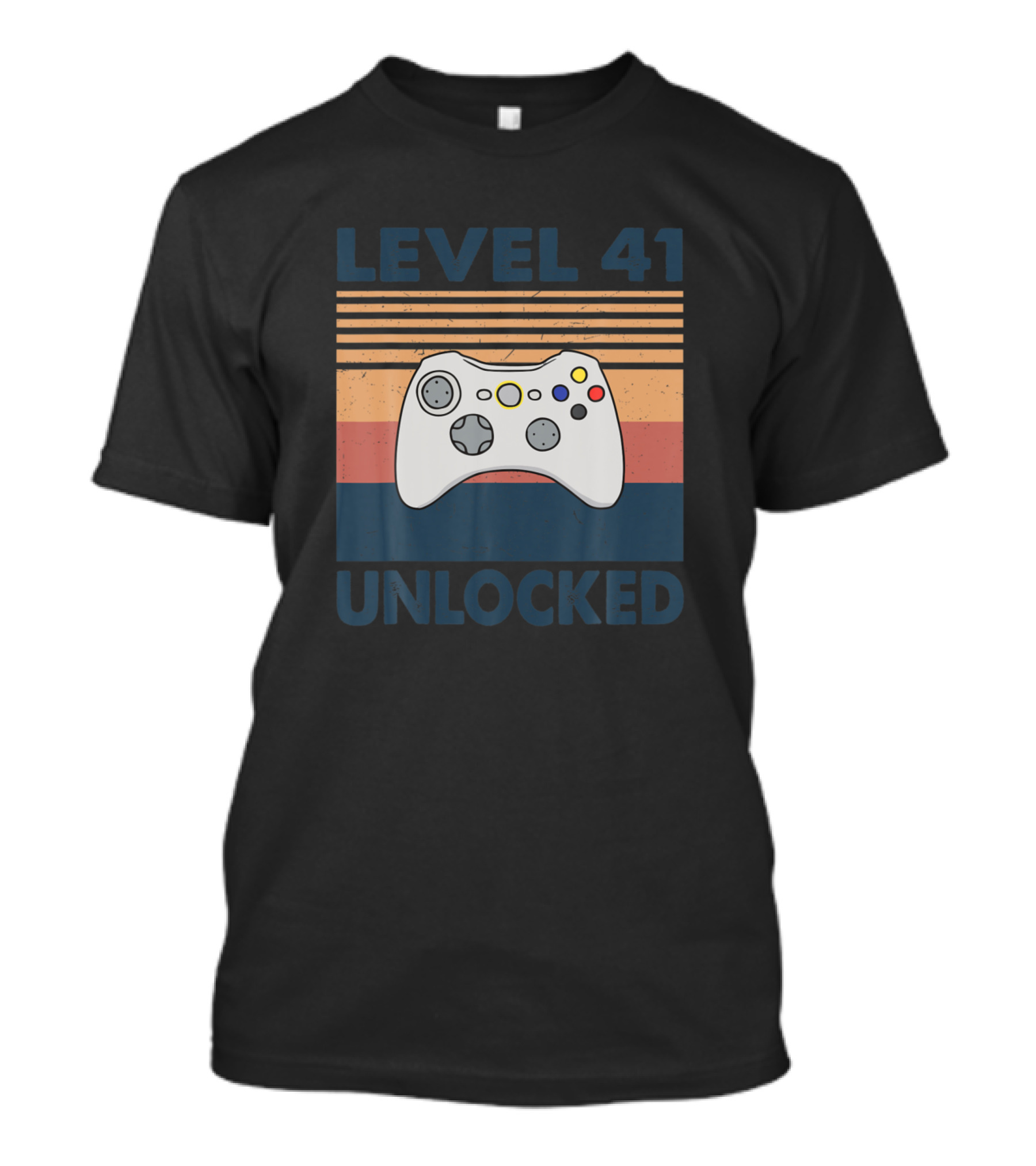 Level 41 Unlocked Vintage 1979 Video Game Controller Retro 41st Birthday T-Shirt
