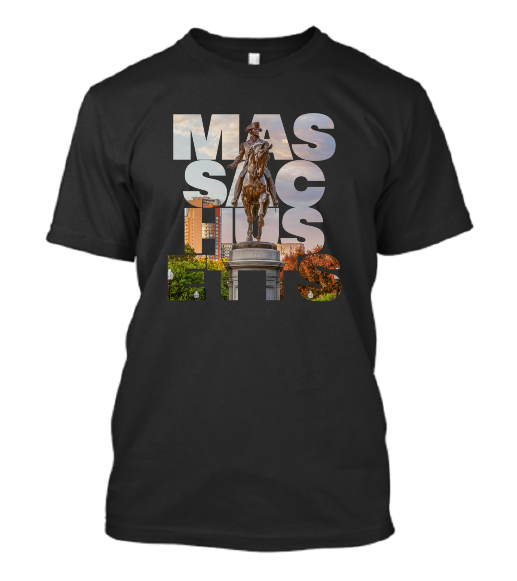 Massachusetts Boston Historic Park Statue T-Shirt
