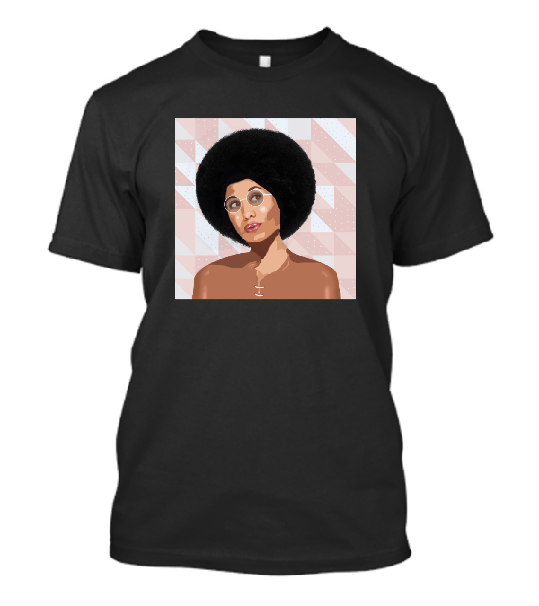 Nyokabi Geometric Afro Glasses Woman T-Shirt