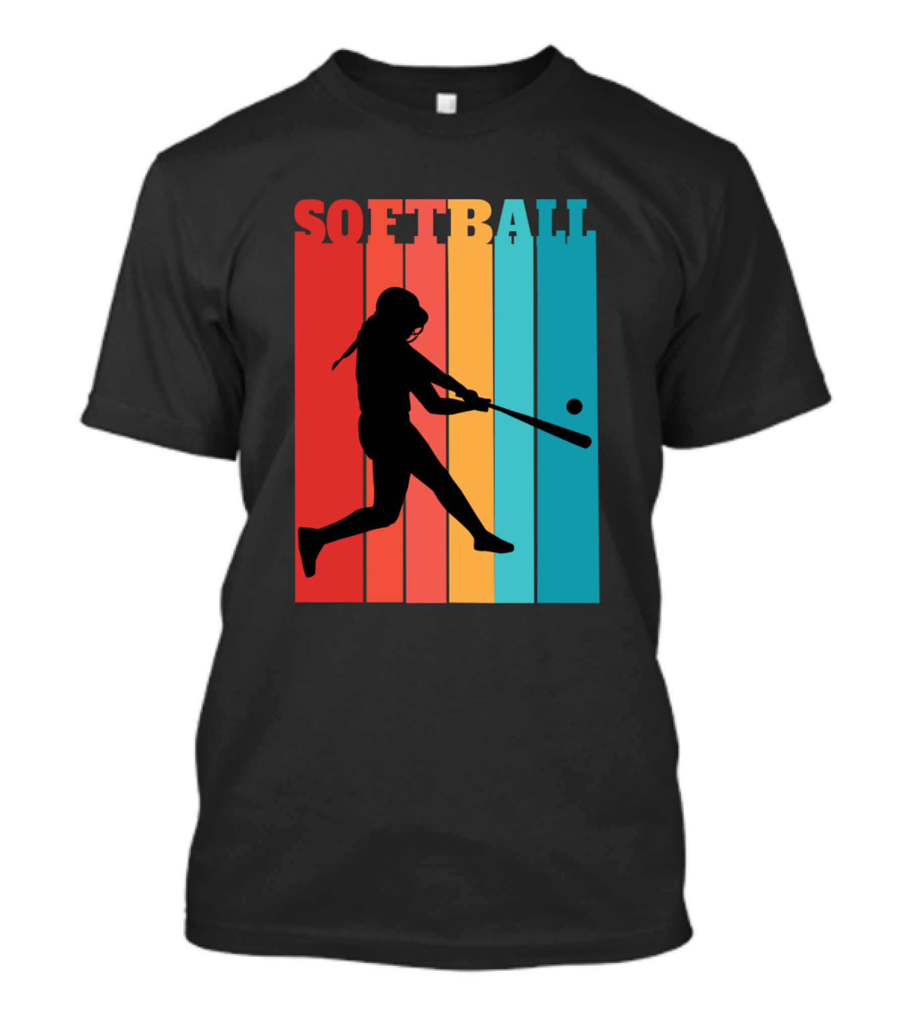 SOFTBALL Player Retro T-Shirt