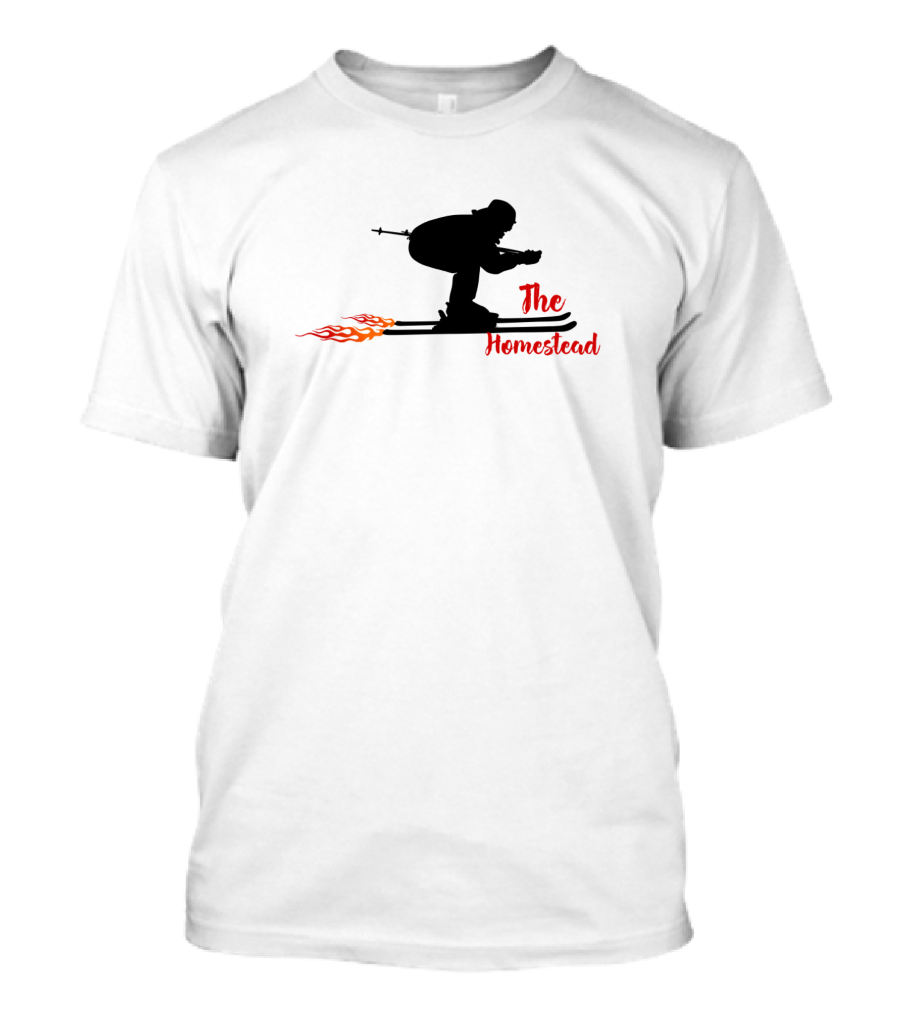 The Homestead Skiing Flame Silhouette United States T-Shirt