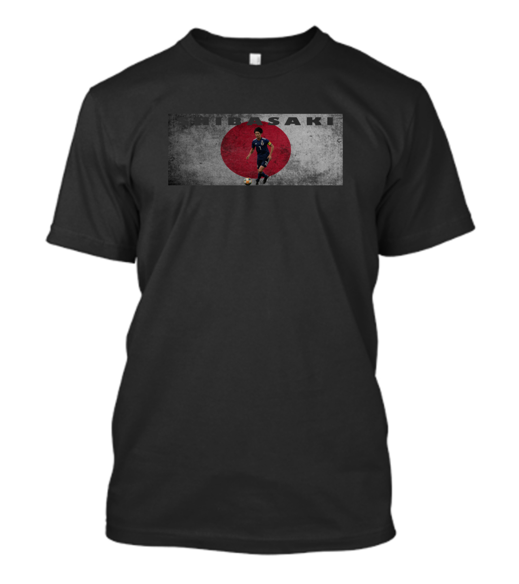 Gaku Shibasaki Japan Soccer Player With Red Circle Background T-Shirt