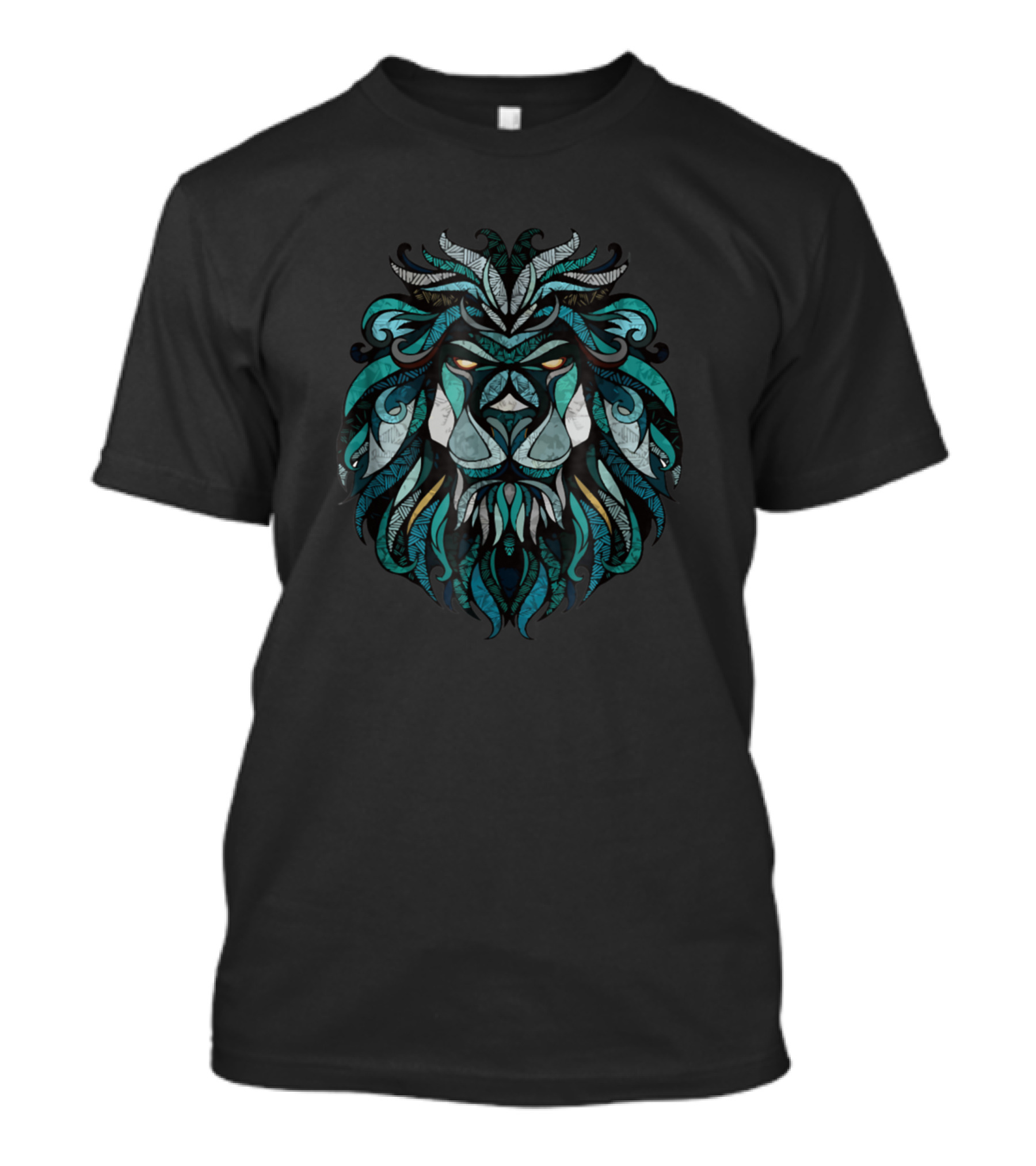 Geometric Lion Big Cat Safari Pres Majestic Artistic T-Shirt