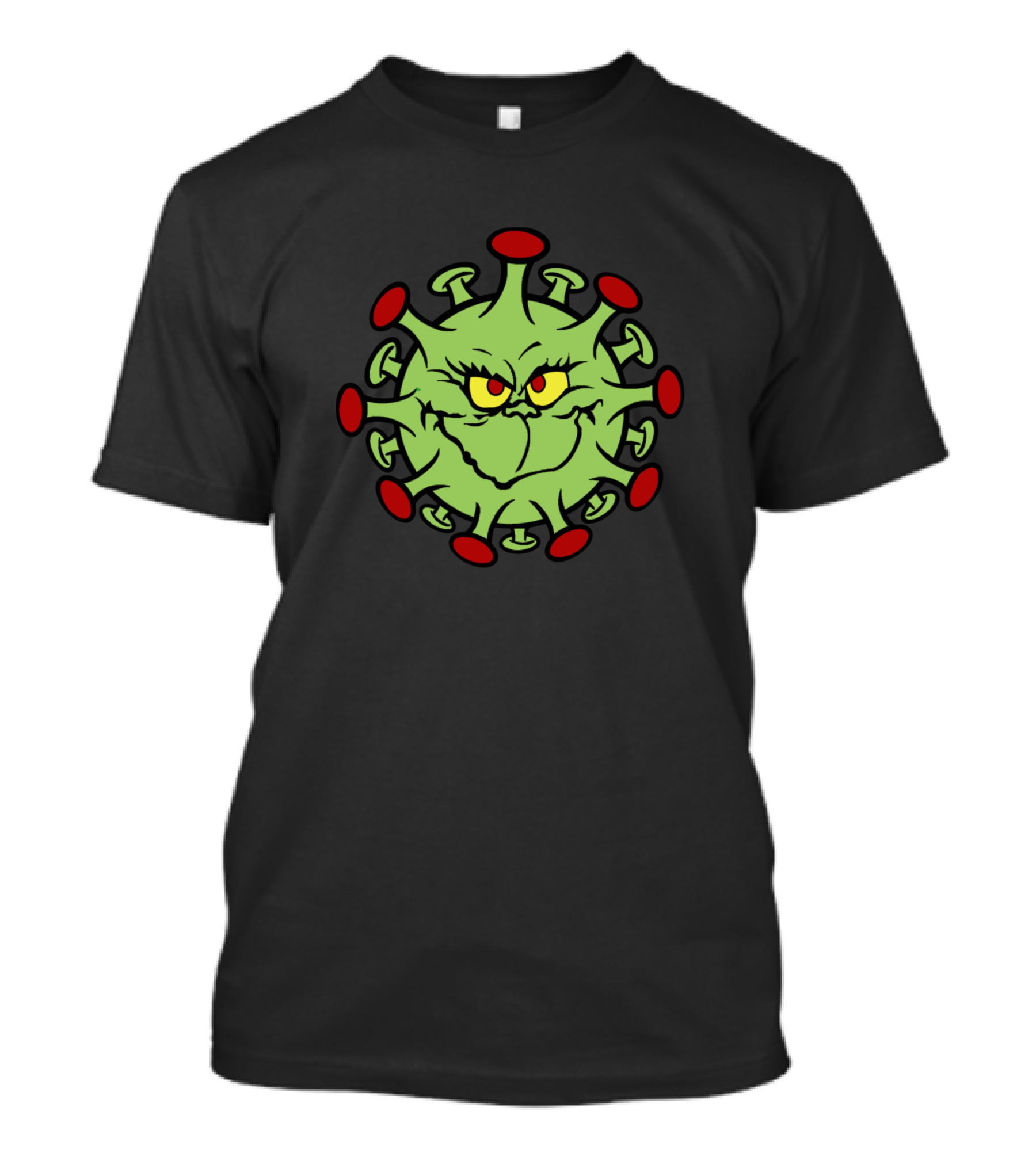 Grinchy Virus Face T-Shirt