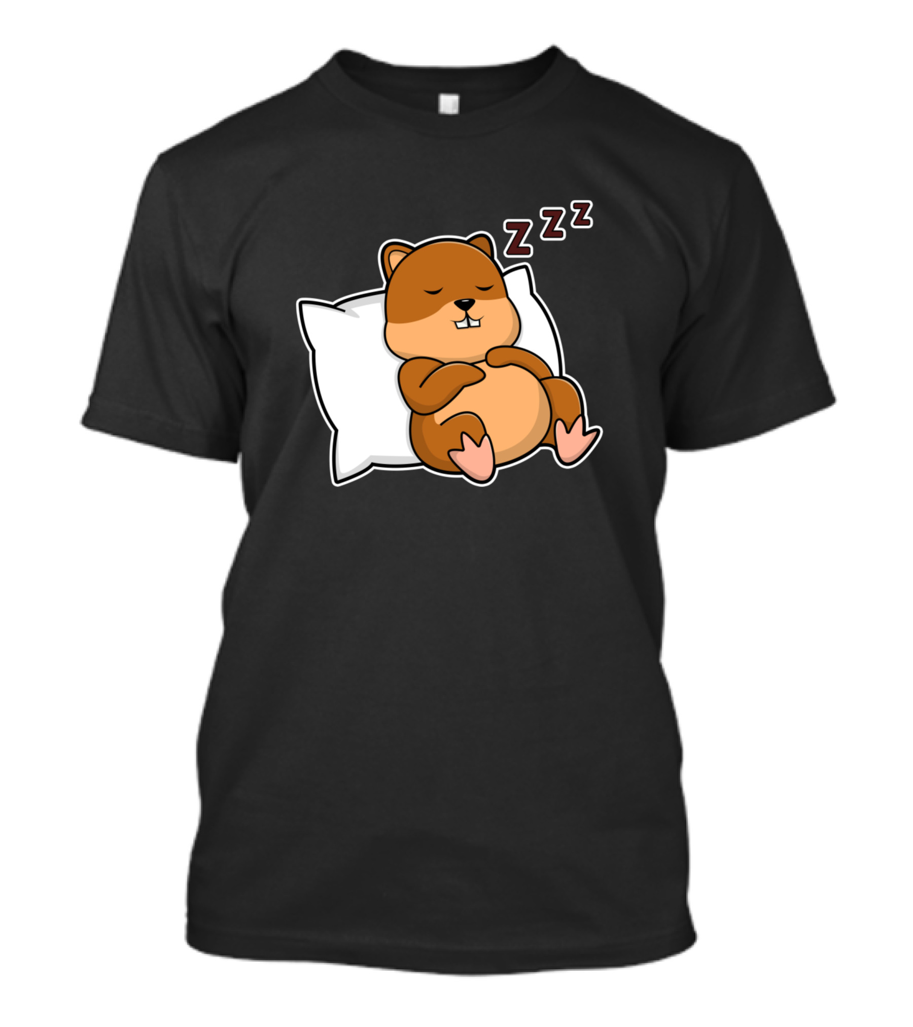 Hamster Sleeping On Pillow With ZZZs T-Shirt