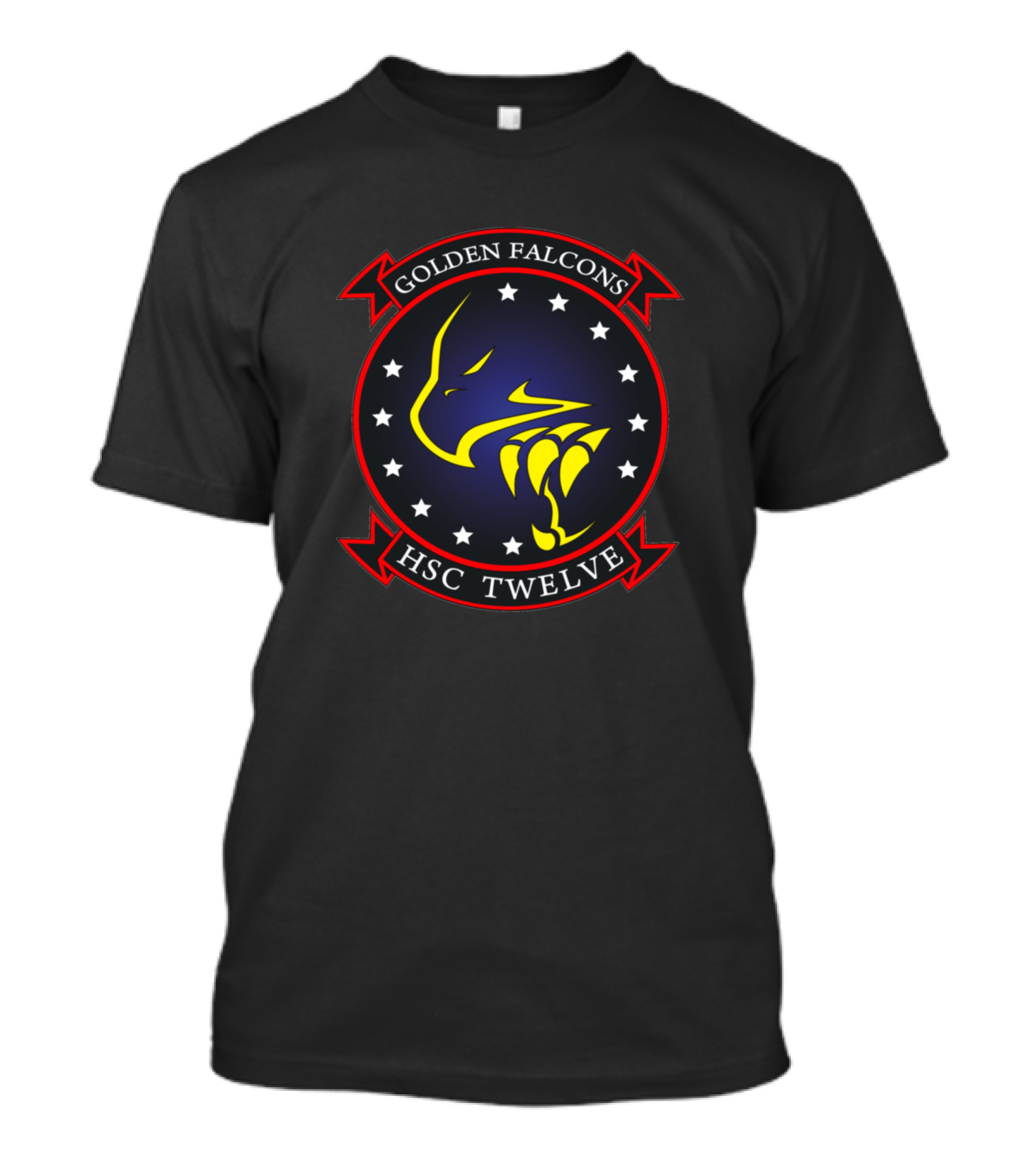 Golden Falcons HSC Twelve Helicopter Sea Combat Squadron 12 T-Shirt