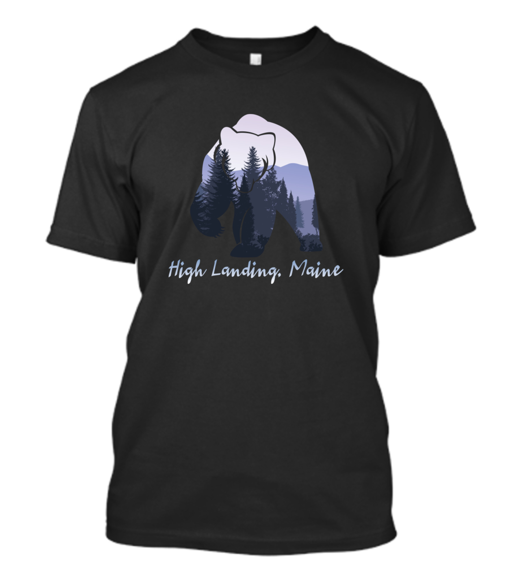 High Landing Maine Bear Forest T-Shirt