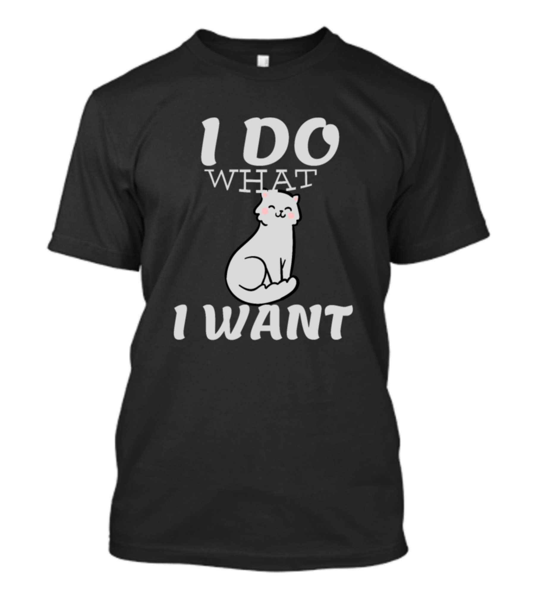 I Do What I Want Cute Cat With Smug Expression T-Shirt