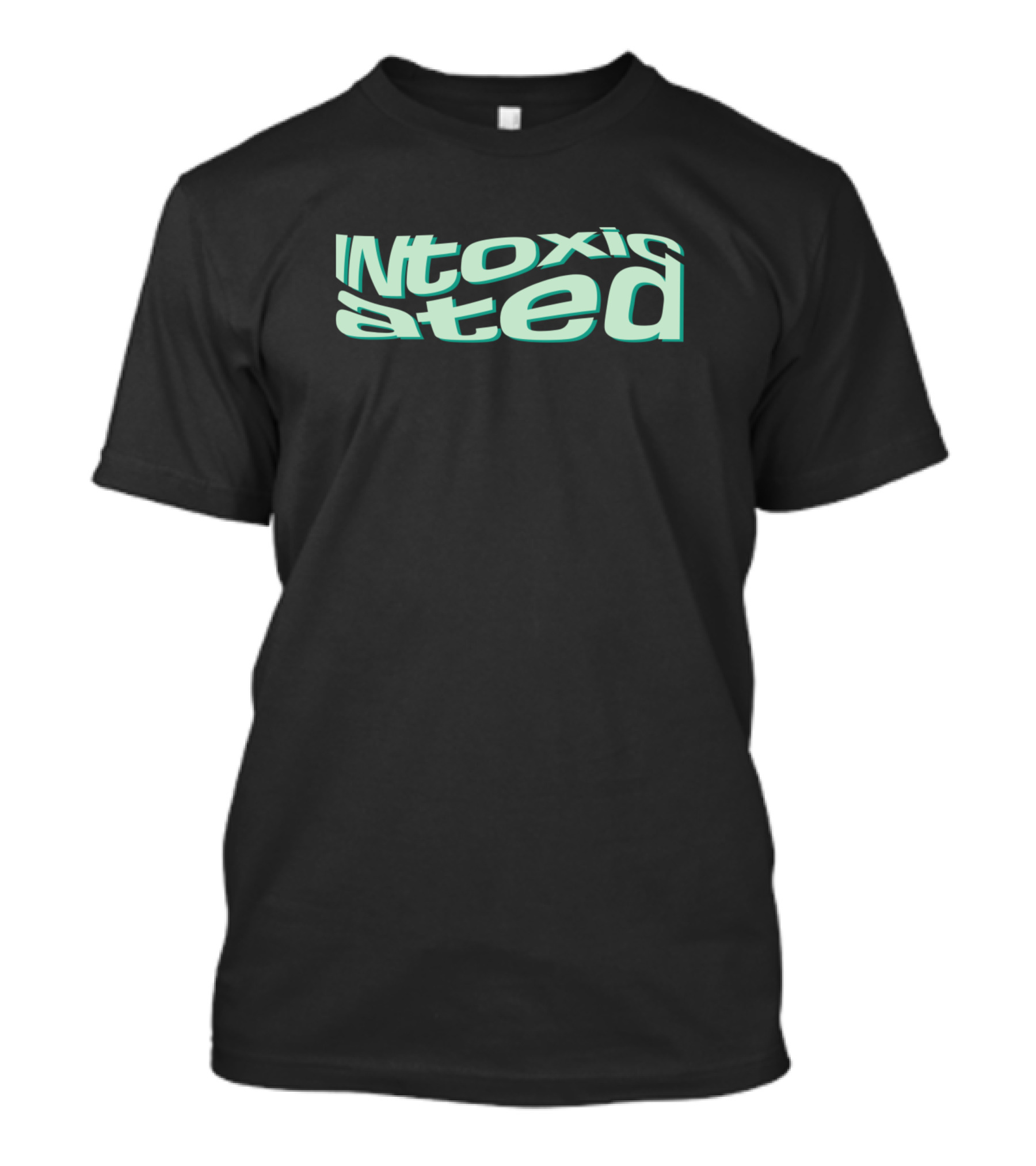 Intoxicated Distorted Text T-Shirt