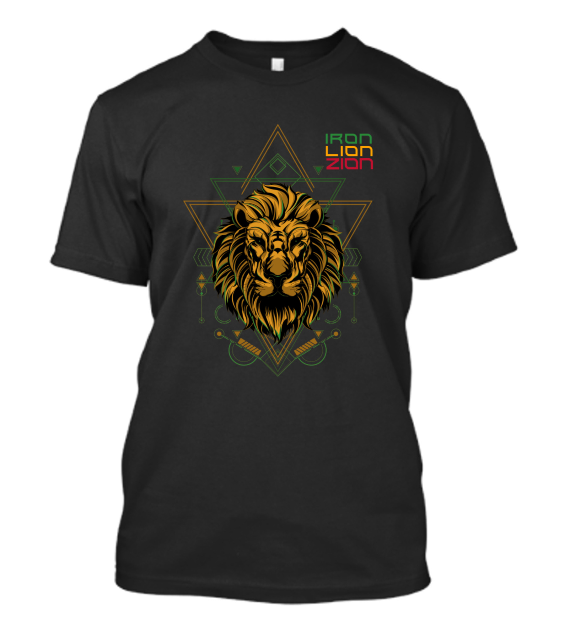 Iron Lion Zion Geometric Lion T-Shirt