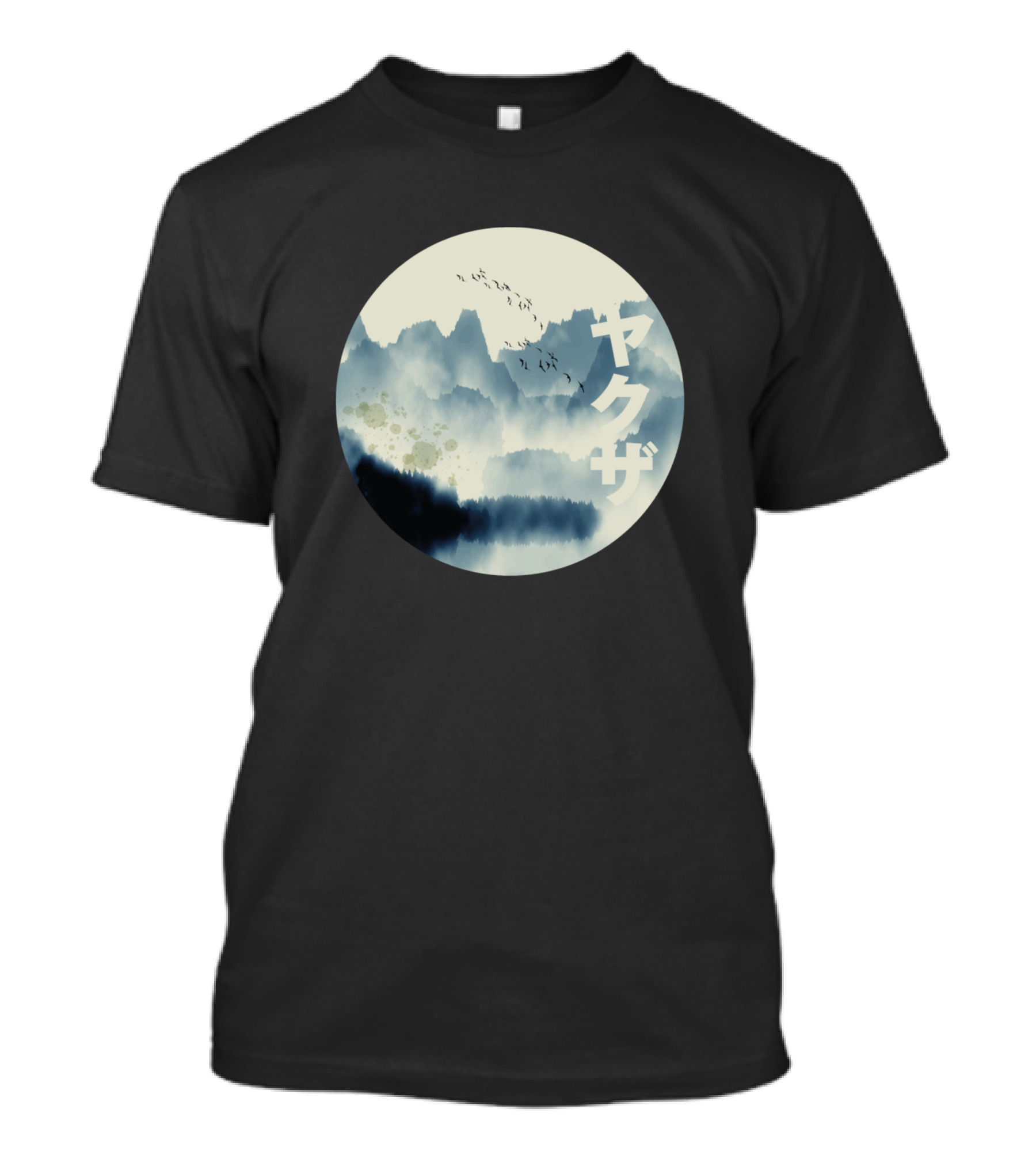Japanese Art Style Yakuza Landscape Vaporwave Aesthetic T-Shirt